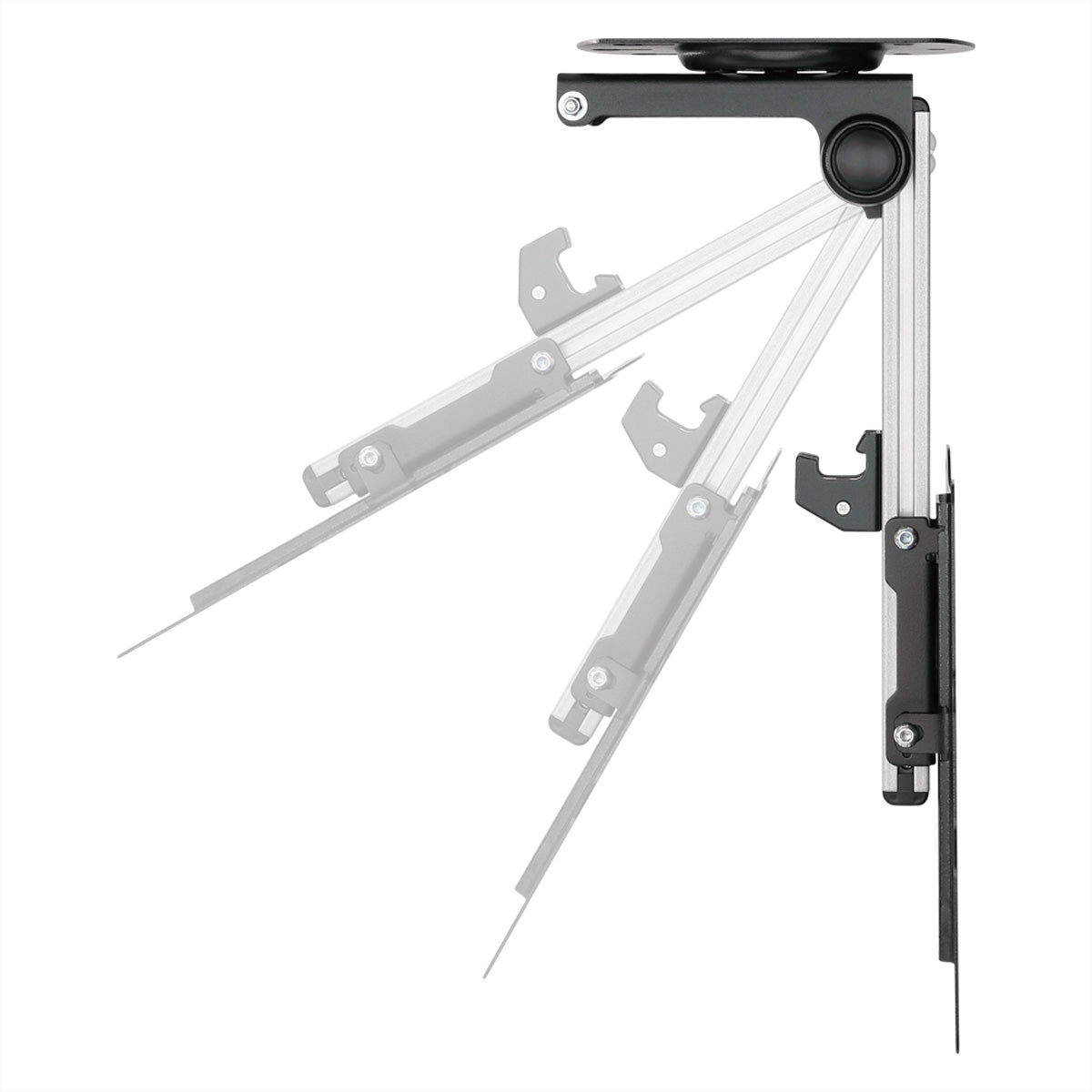 VALUE Deckenhalterung – 17–37" – VESA 75×75–200×200 – bis 20 kg, Teleskopmast, neigbar – schwarz