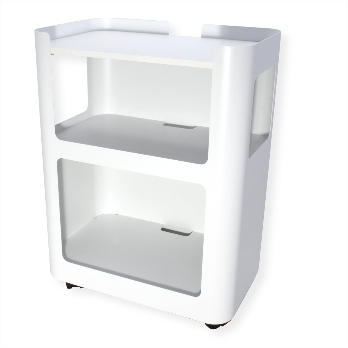 VALUE Bürowagen, offen – freistehend – 3 Böden – 46,0 × 29,0 × 60,6 cm – 10/20/20 kg (oben/mitte/unten)