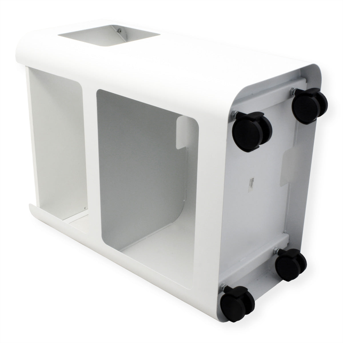 VALUE Bürowagen, offen – freistehend – 3 Böden – 46,0 × 29,0 × 60,6 cm – 10/20/20 kg (oben/mitte/unten)