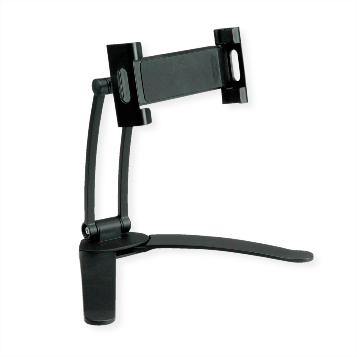 VALUE Tablet-Tischhalterung – 5,5–12,9", 360° drehbar, Tisch/Wand – Schwarz