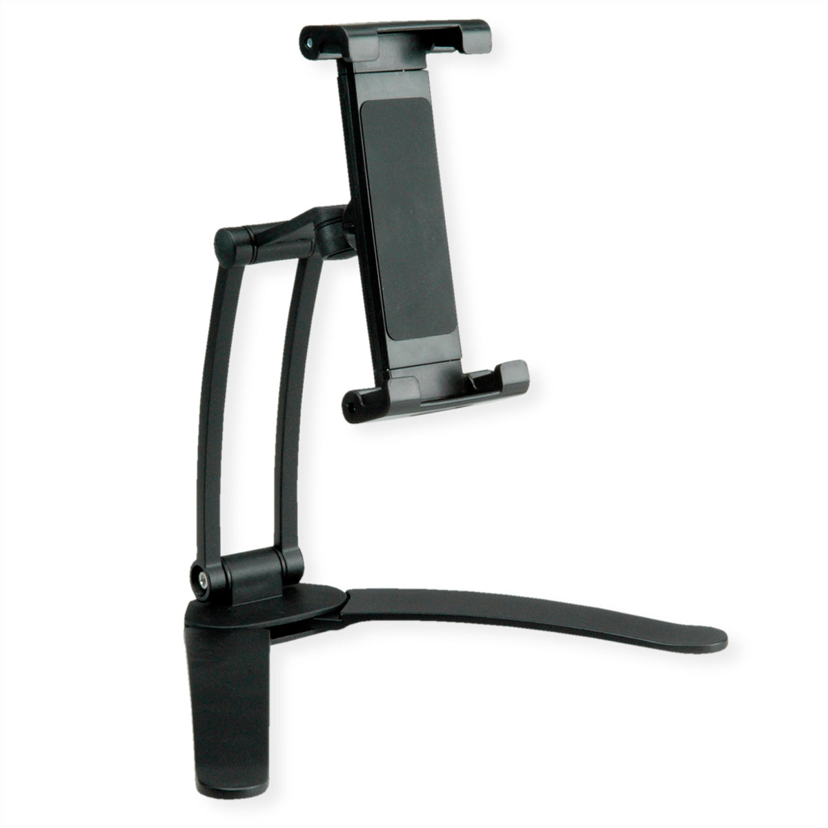 VALUE Tablet-Tischhalterung – 5,5–12,9", 360° drehbar, Tisch/Wand – Schwarz