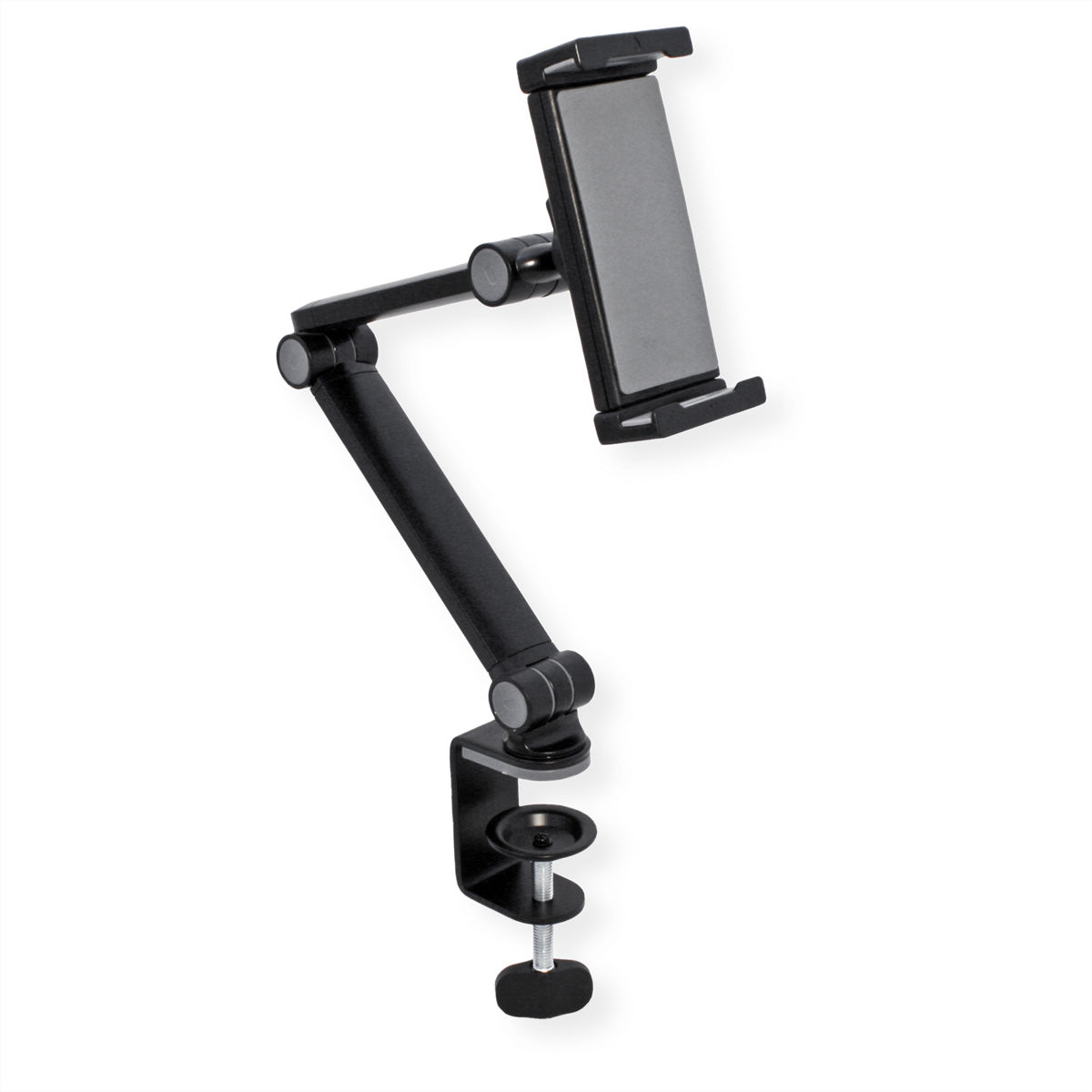 VALUE Tablet-Arm (Tischklemme) – für 4,7–12,9″, mit Kugelgelenk, bis 1 kg – Schwarz