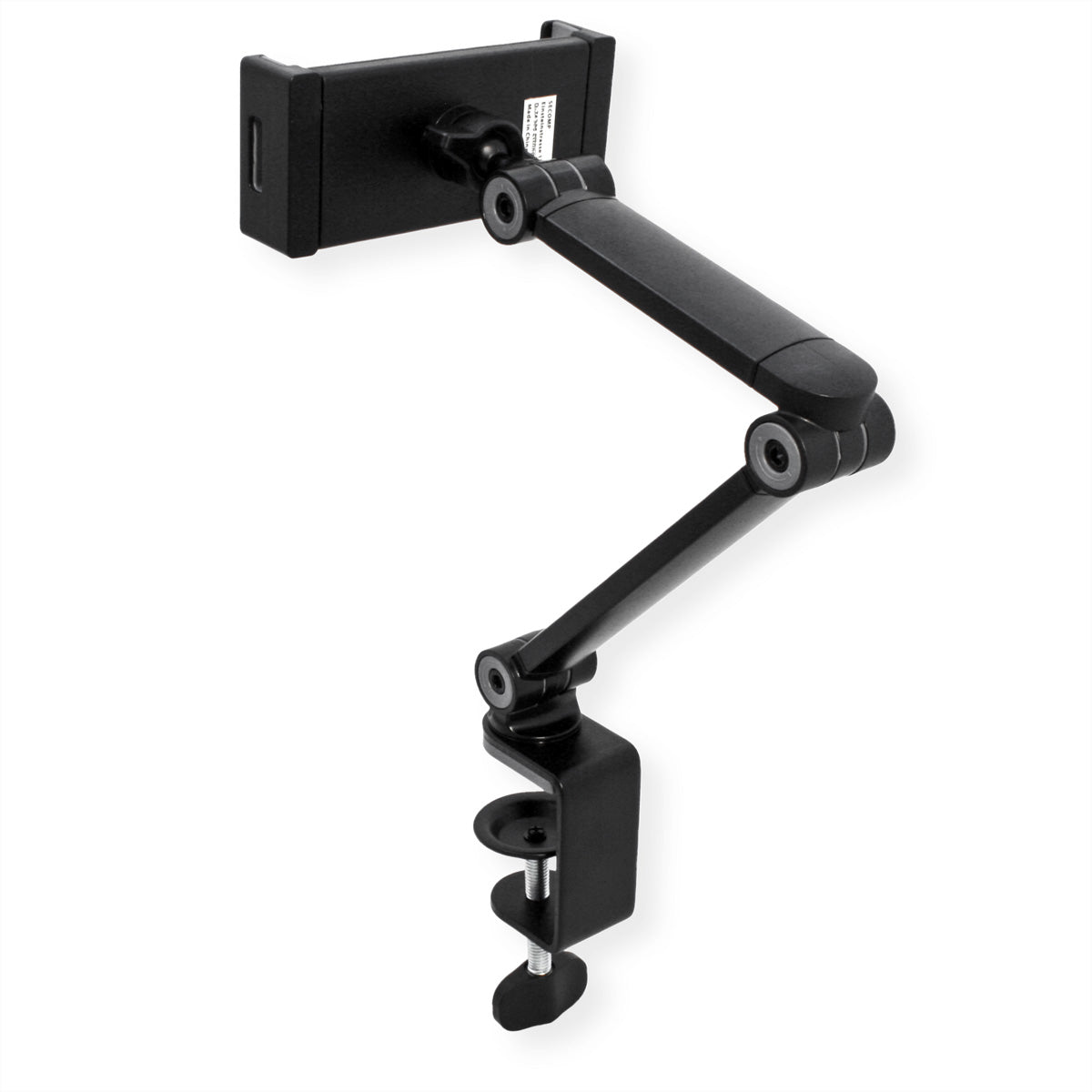 VALUE Tablet-Arm (Tischklemme) – für 4,7–12,9″, mit Kugelgelenk, bis 1 kg – Schwarz
