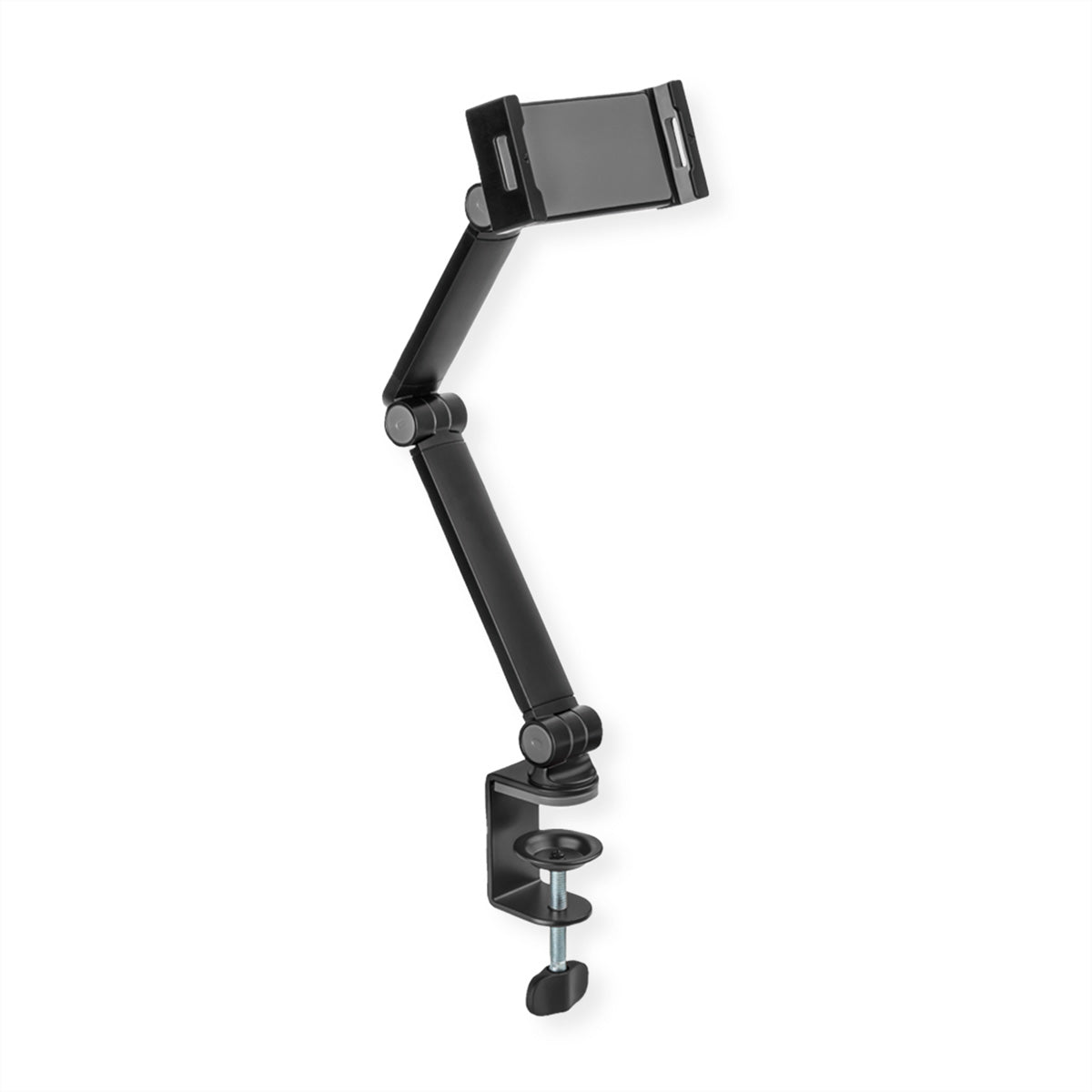 VALUE Tablet-Arm (Tischklemme) – für 4,7–12,9″, mit Kugelgelenk, bis 1 kg – Schwarz