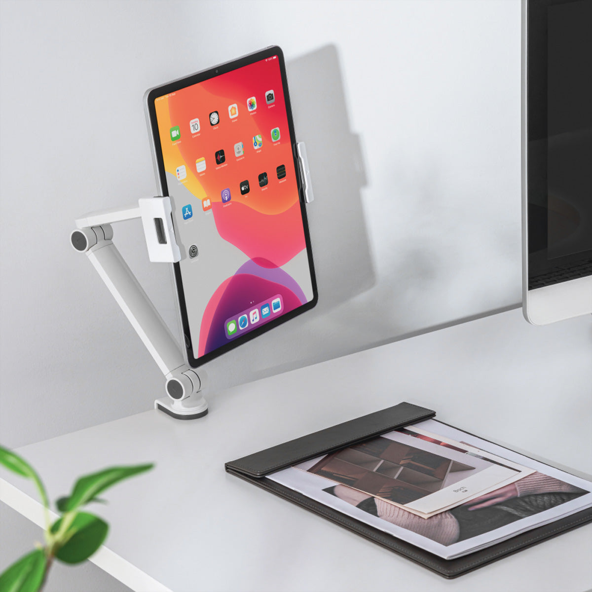 VALUE Tablet-Arm (Tischklemme) – für 4,7–12,9″, mit Kugelgelenk, bis 1 kg – Schwarz