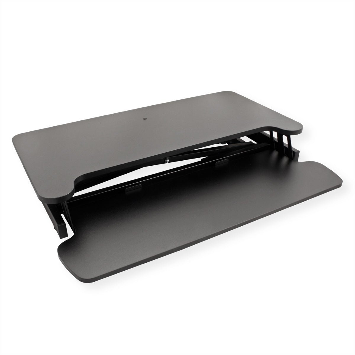 VALUE Höhenverstellbarer Tisch, 80 × 40 cm, Gasfeder, 11,5–51 cm, 15 kg, schwarz