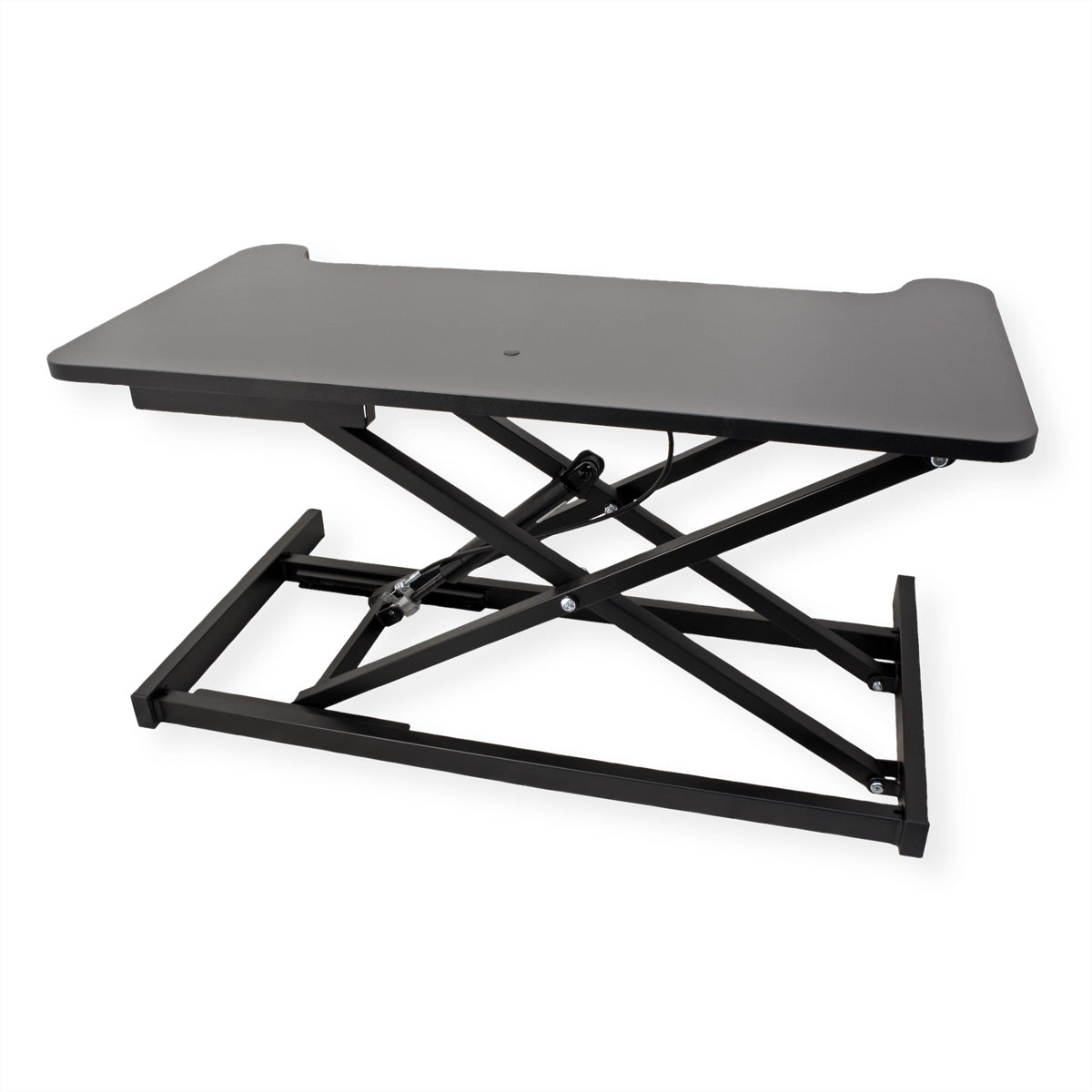 VALUE Höhenverstellbarer Tisch, 80 × 40 cm, Gasfeder, 11,5–51 cm, 15 kg, schwarz