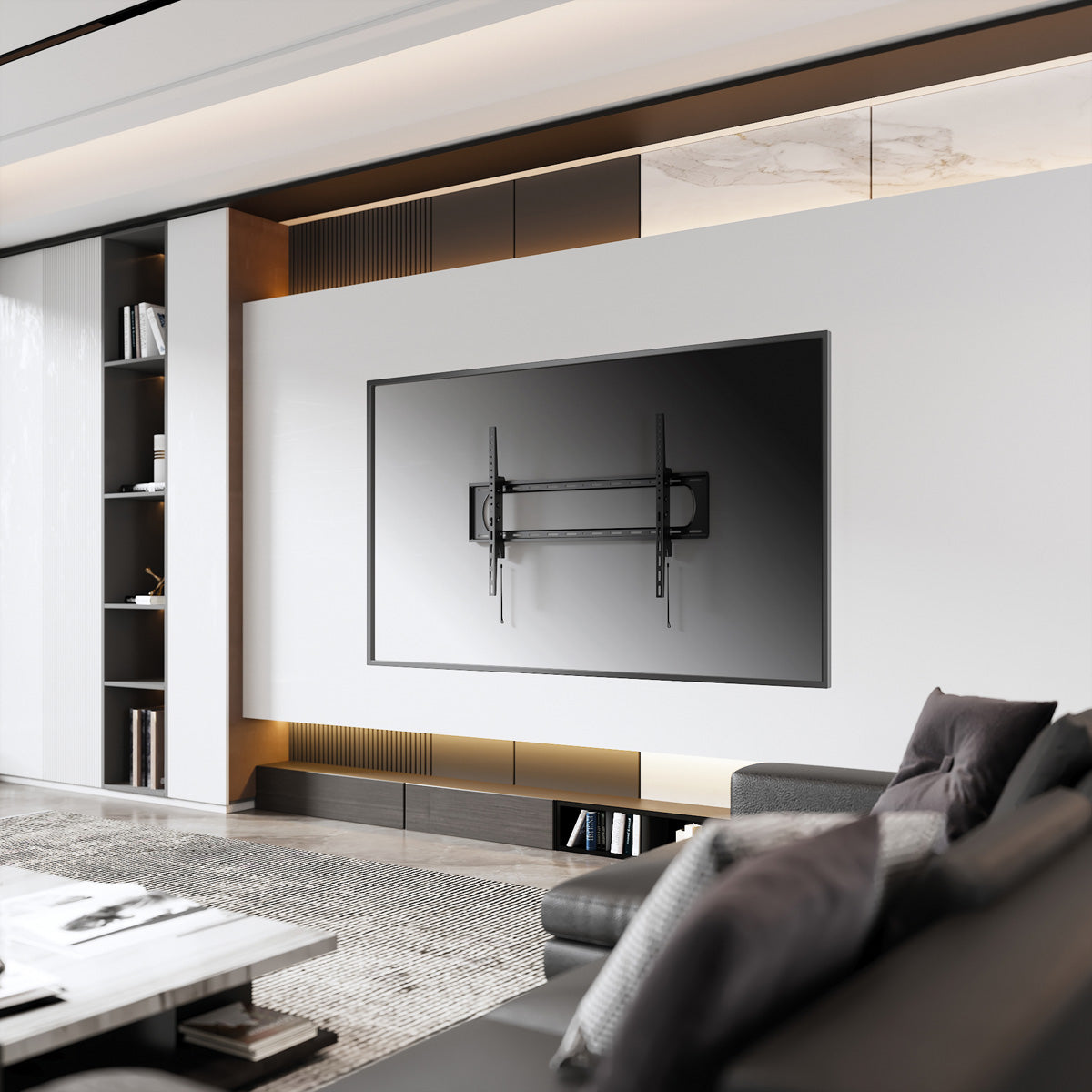VALUE Wandhalterung – Neigbar – 60–120" – VESA 75×75–900×600 – bis 120 kg, Schwarz