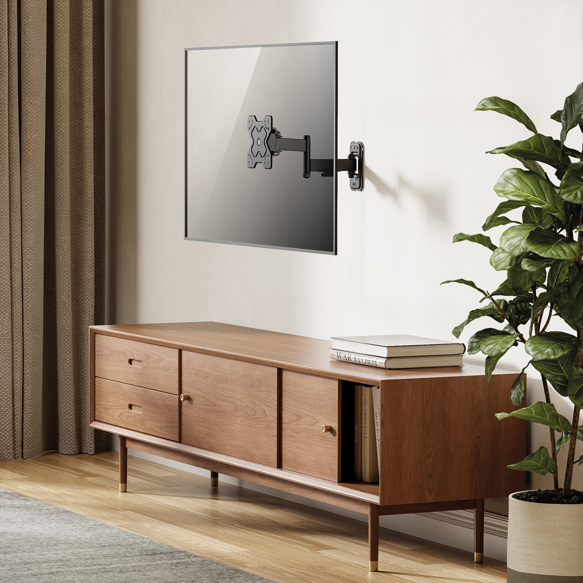 VALUE Wandhalterung – Vollbeweglich – 13–32" – VESA 75×75–100×100 – bis 20 kg – Schwarz