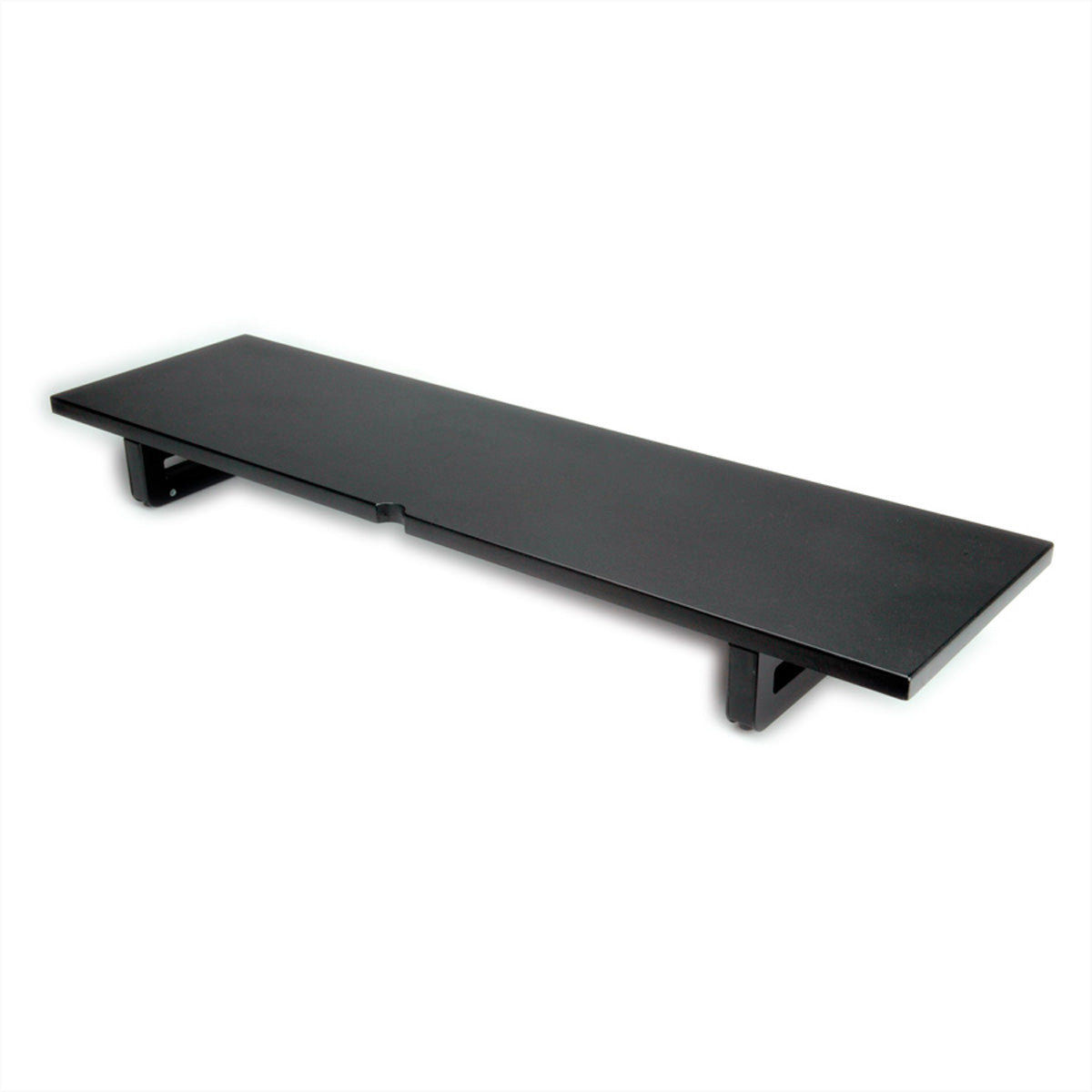 VALUE Monitor-/Laptop-Ständer – höhenverstellbar, extra-breit, bis 20 kg – 900 × 250 × 115 mm, Holz, Schwarz