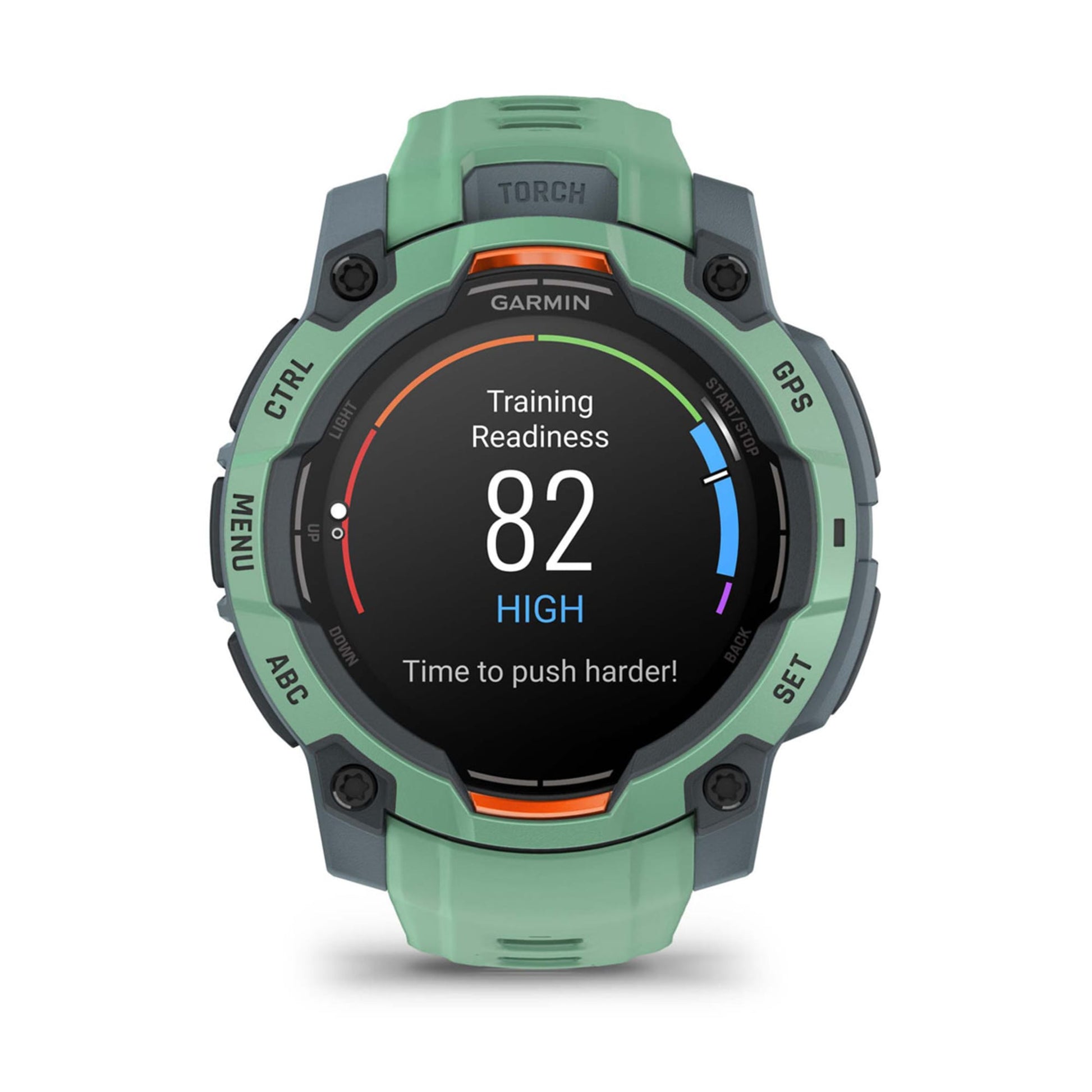 Garmin Instinct 3 – Smartwatch – 45 mm, 1,2", GPS, AMOLED, 10 ATM, Grün, Sportarmband