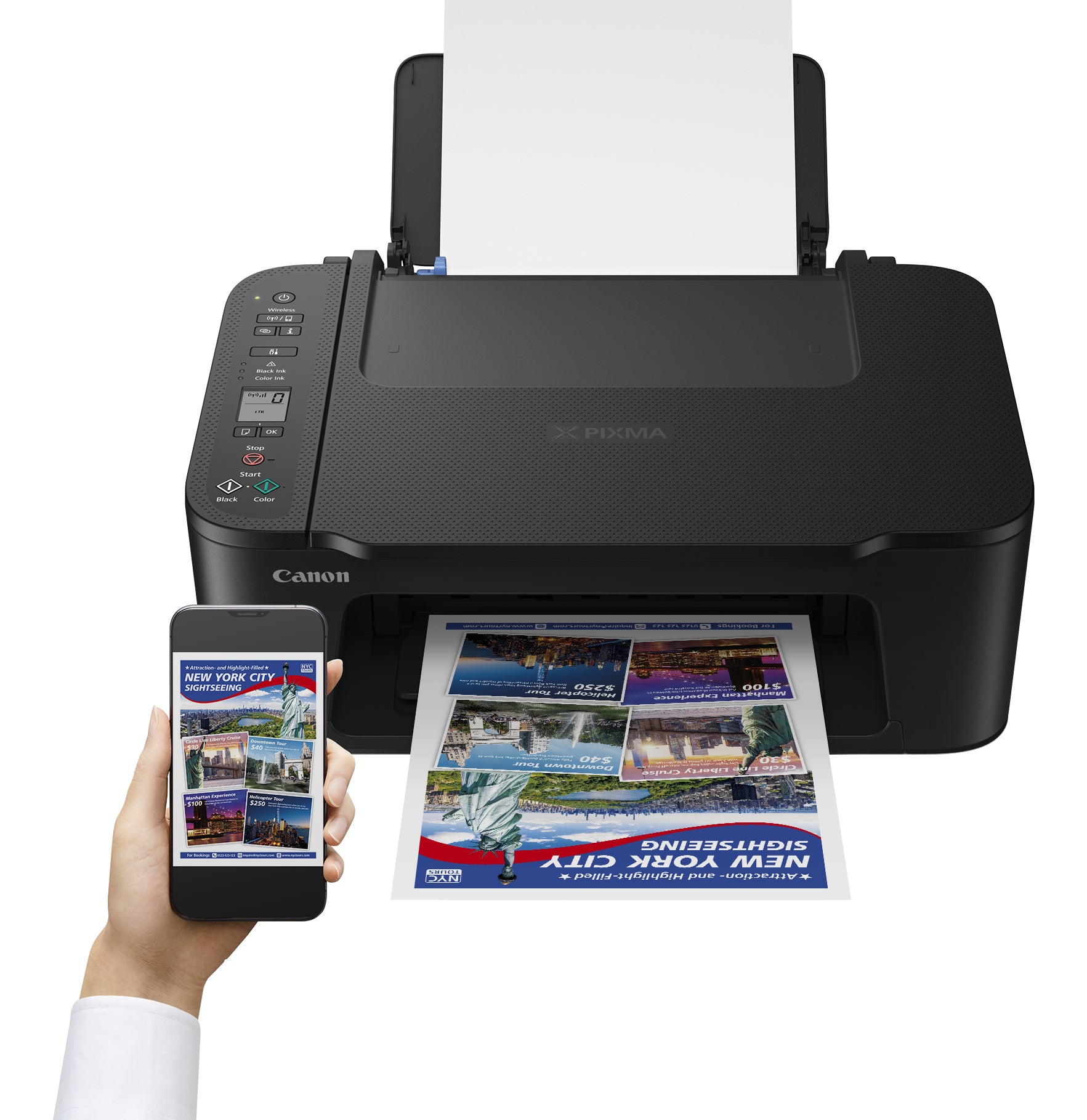 Canon PIXMA TS3750i – Farbtintenstrahl-Multifunktionsdrucker, A4, 3-in-1, Duplex, WLAN, AirPrint, Mopria