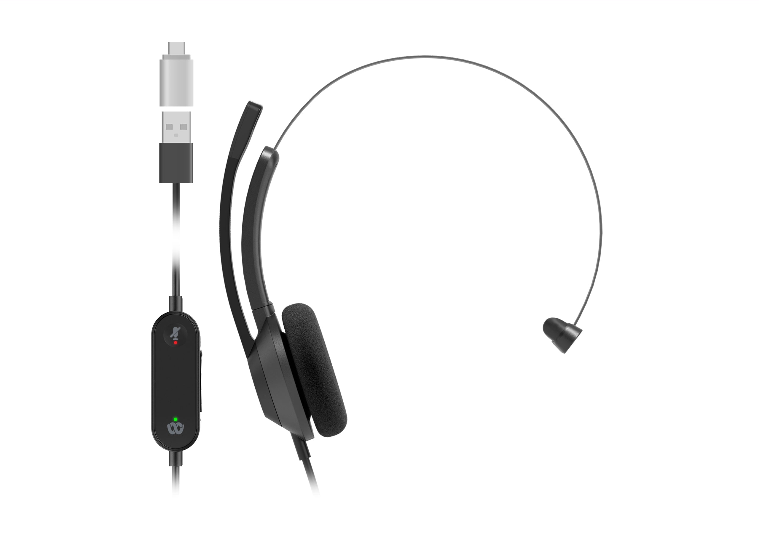 Cisco 321 – Mono Headset, On-Ear – USB-C – Schwarz