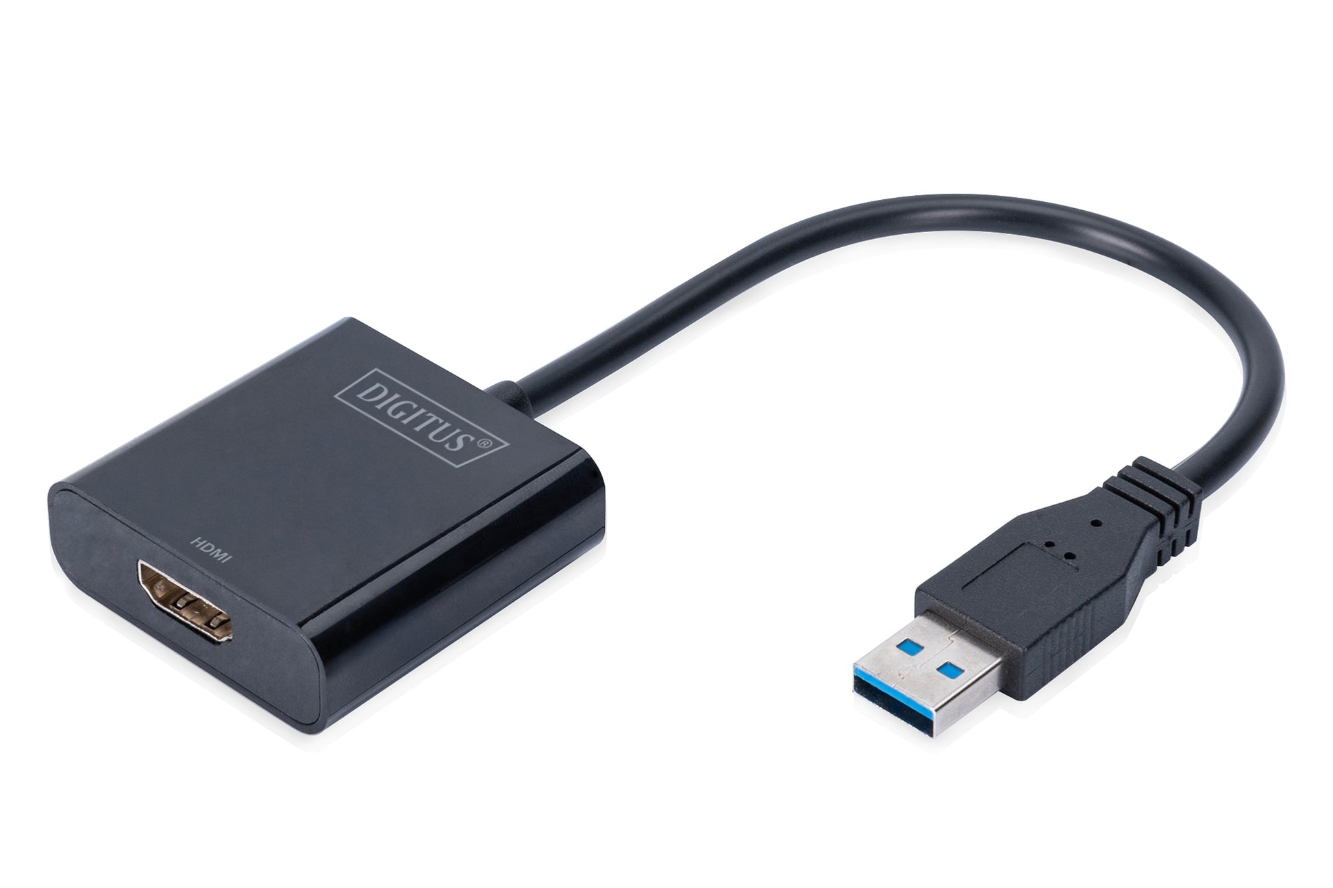 Digitus USB-A zu HDMI Adapter – 1920 × 1080, USB 3.2 Gen 1 (5 Gbit/s) – Schwarz