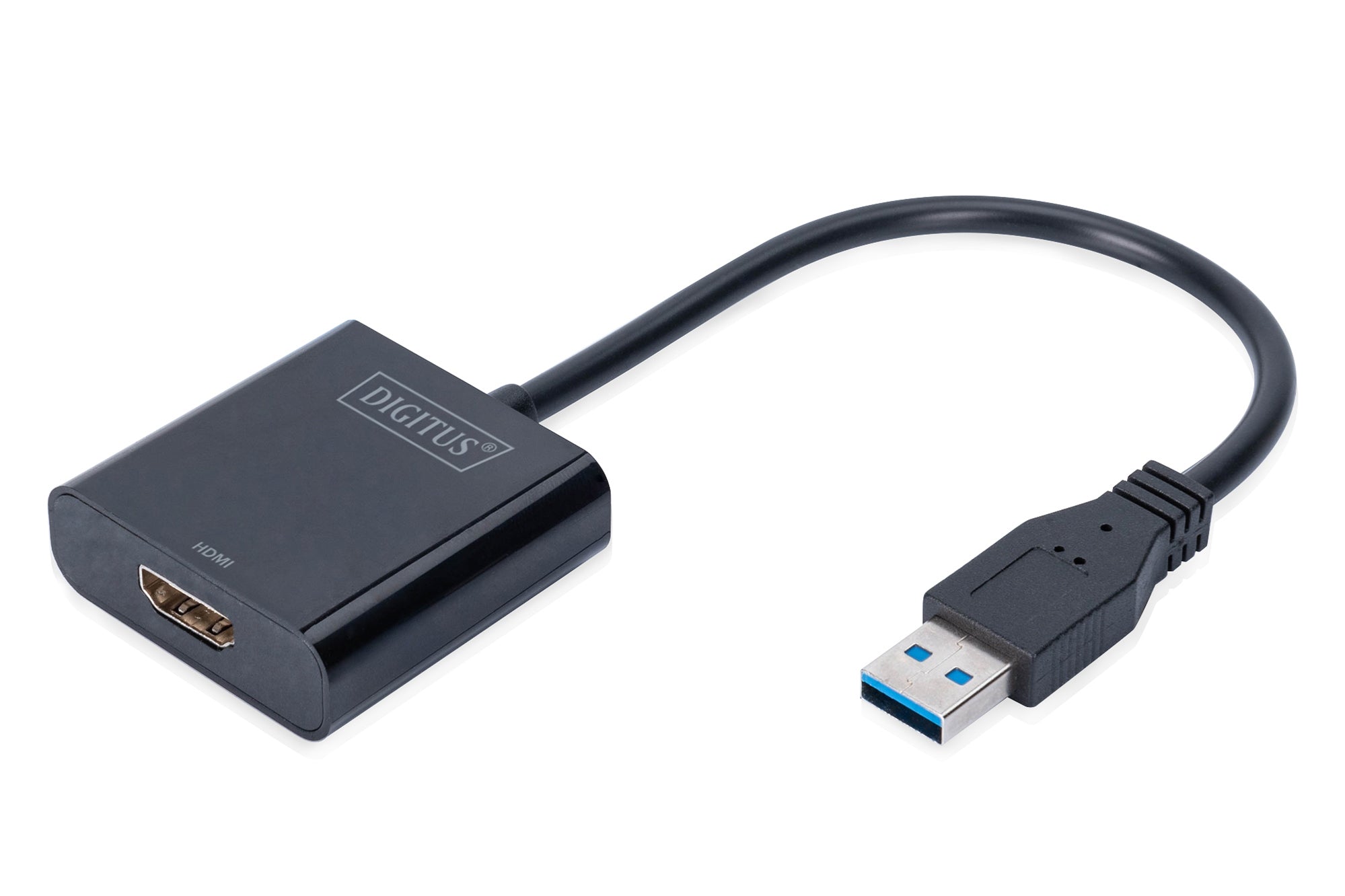 Digitus USB-A zu HDMI Adapter – 1920 × 1080, USB 3.2 Gen 1 (5 Gbit/s) – Schwarz