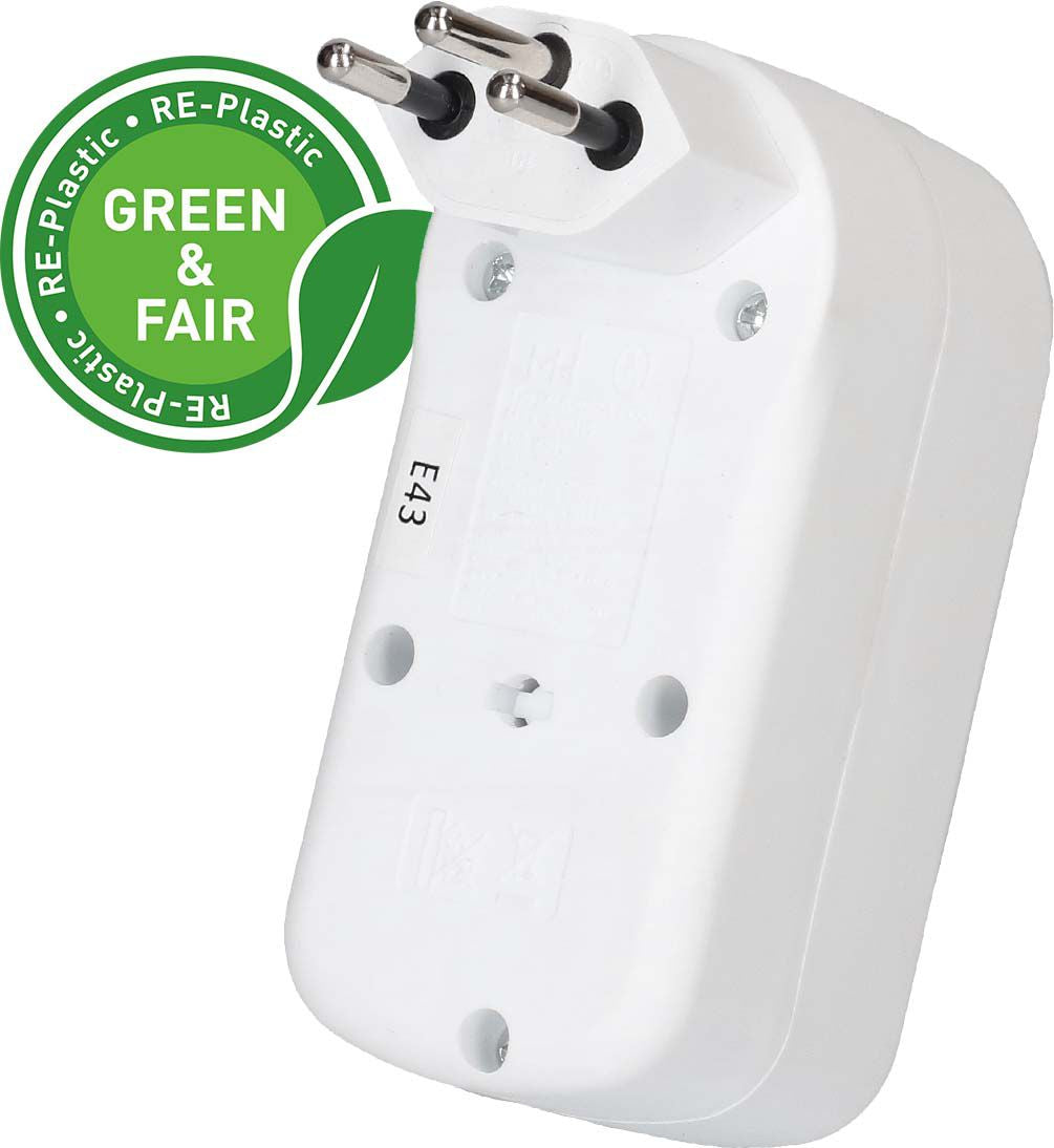 Max Hauri AG Max Hauri ADAPT Steckdosenleiste 1×T13 – USB‑C×2, PD 20 W – max. 2300 W – weiss