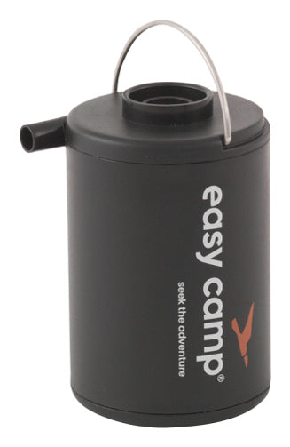 Easy Camp Allium Akku-Luftpumpe – 180 l/min, 800 mAh (Li-Ion), USB-ladebar, inkl. Ausguss & Tasche, Schwarz