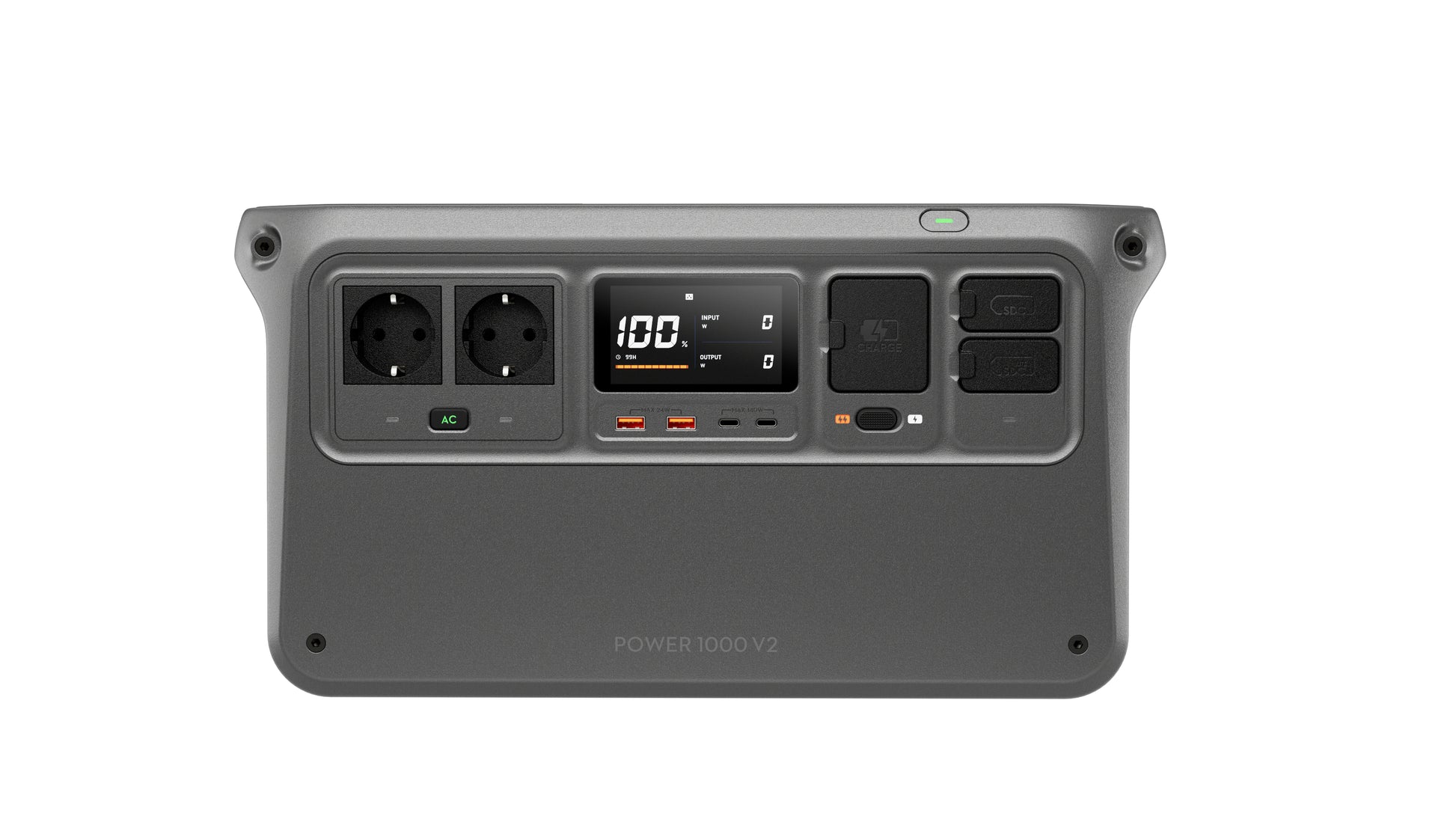 DJI Power 1000 V2 – Powerstation, 1024 Wh, 2600 W AC, LiFePO4, 6× AC, LCD, Wireless Charger