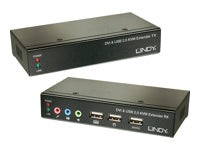 Lindy Classic DVI-D/USB 2.0 KVM-Extender über Cat6, bis 50 m, Audio