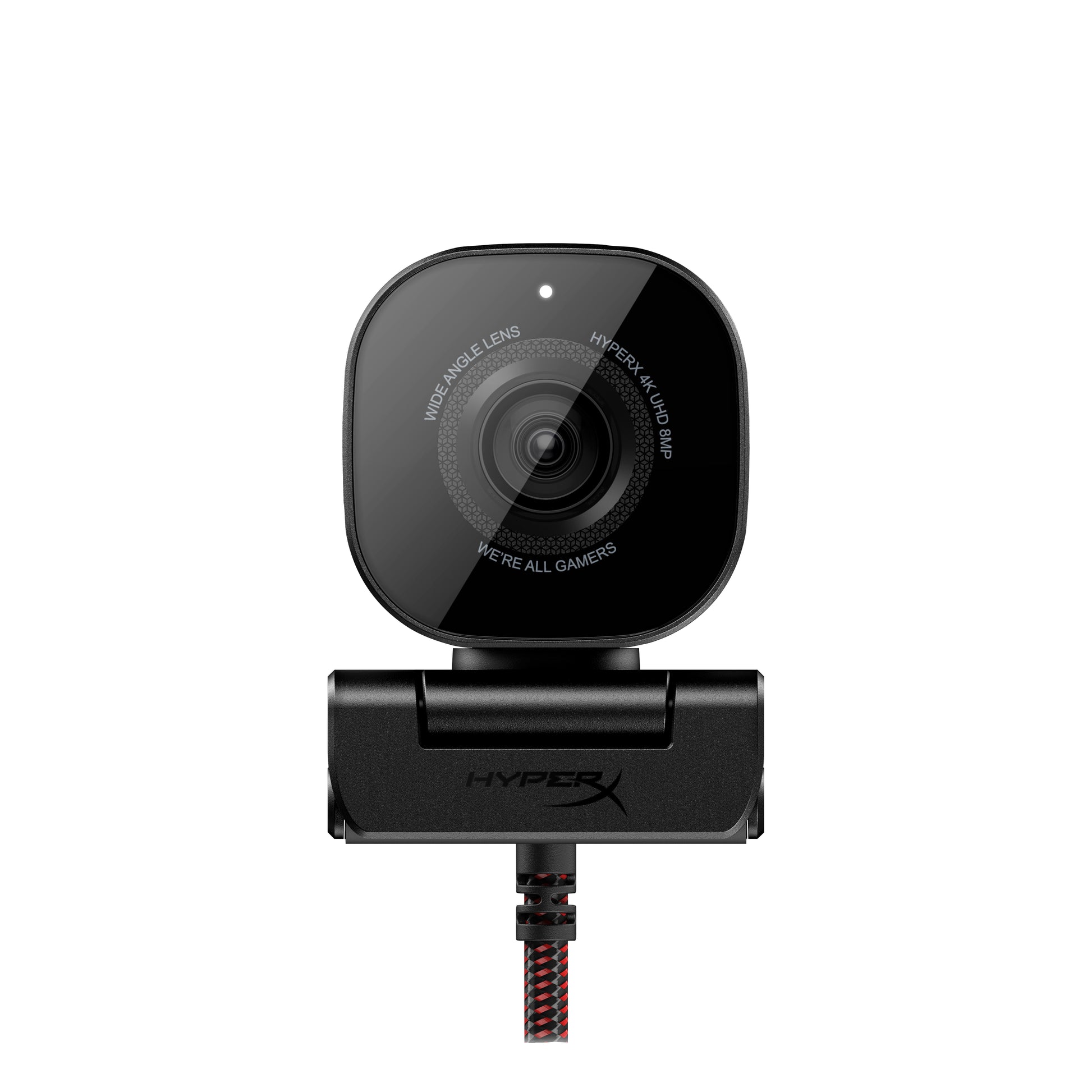 HyperX Vision S – Webcam – 4K, USB‑C (USB 3.0), Autofokus, ohne Mikrofon, 90° FOV, Schwarz
