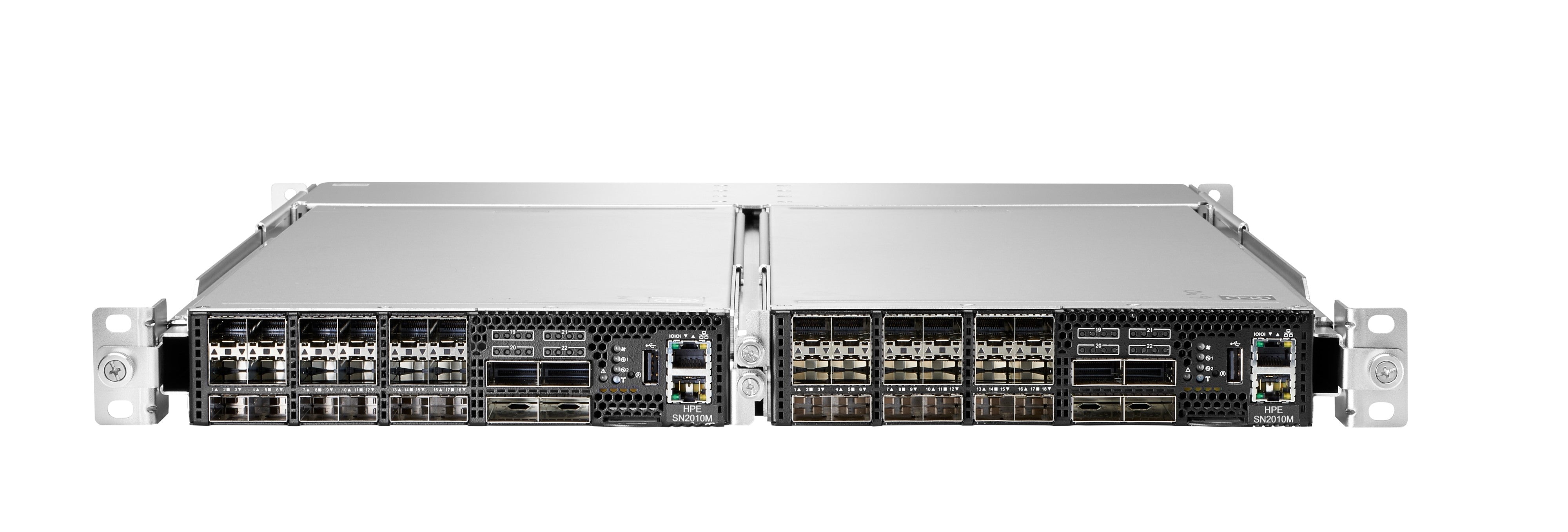 HPE SN2010M – Switch – 18× SFP28, 4× QSFP28, 25GbE, Silber
