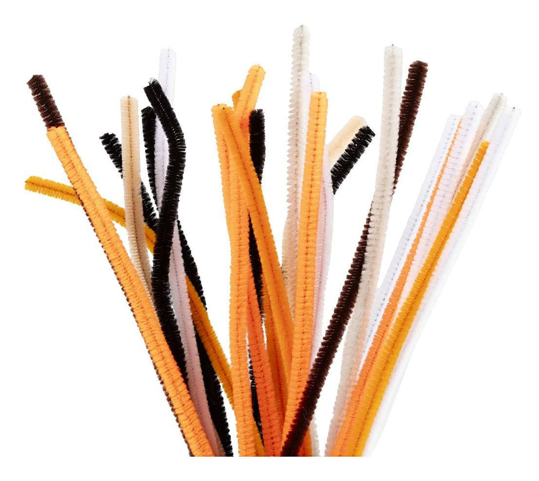 Creativ Company Chenilledraht, Mehrfarbig, 6 mm × 30 cm, Set à 25