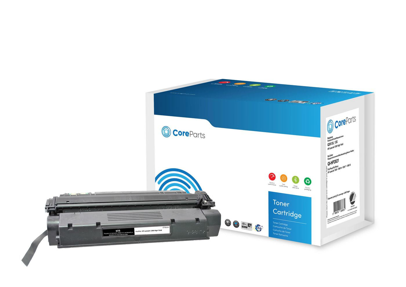 CoreParts Q2613X Schwarzer Toner – Kompatibel XL – 4'000 Seiten – für HP LaserJet 1300