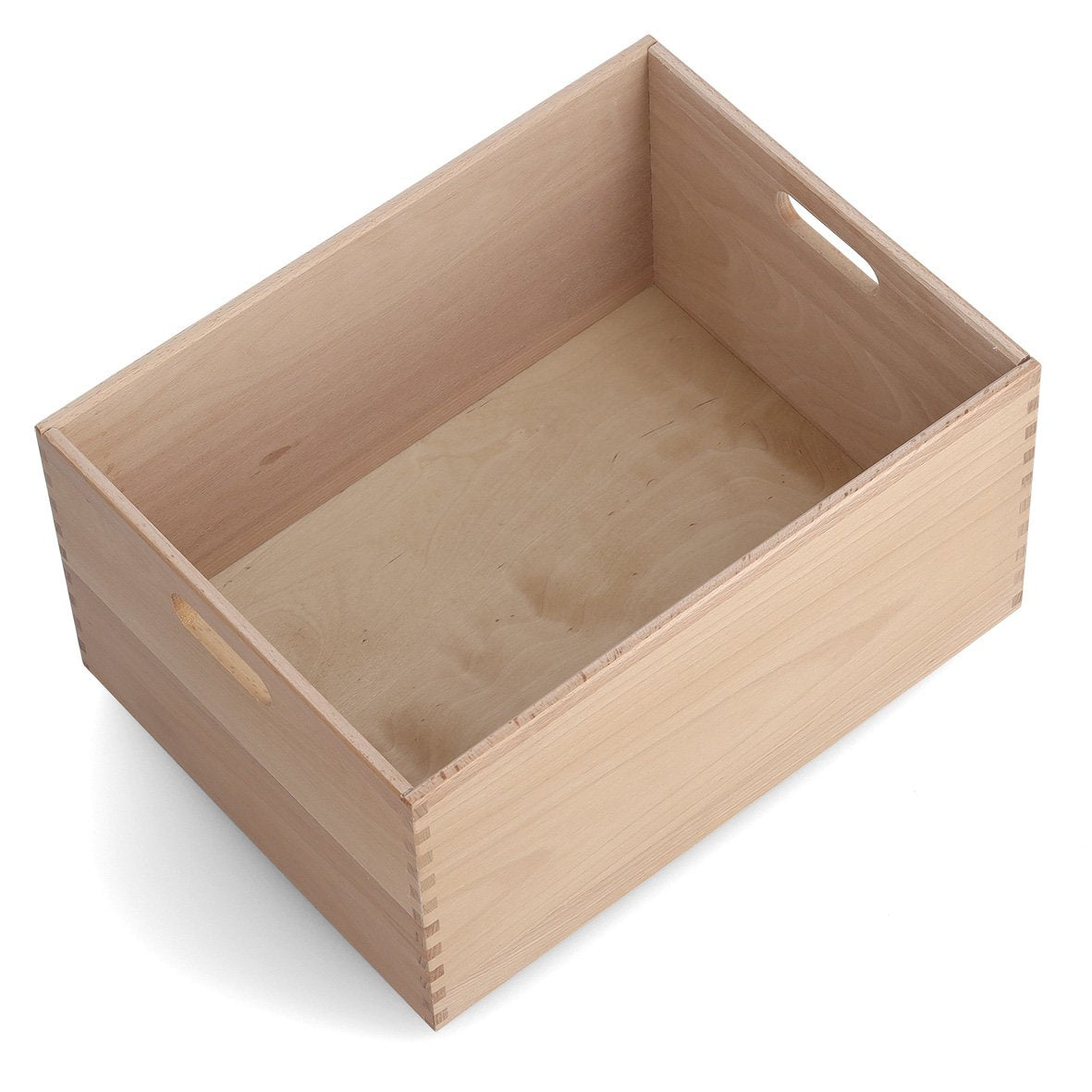 Zeller Present 13309 Aufbewahrungsbox ohne Deckel – Buche – Natur – 300 × 210 × 400 mm – mit Griff