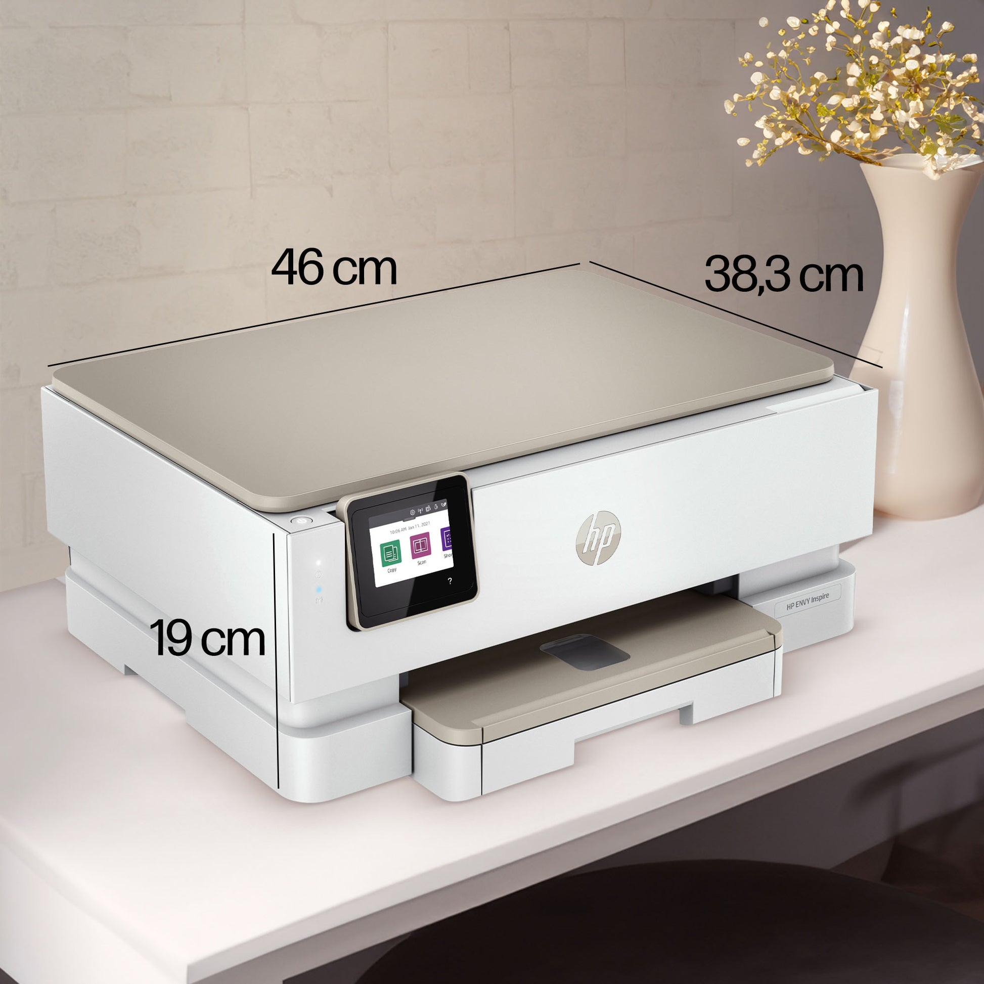 HP Envy Inspire 7220e – Farbiges Tintenstrahl-MFP A4, 3-in-1 – USB/WLAN – Duplex – 15 Seiten/Min. S/W, 10 Seiten/Min. Farbe