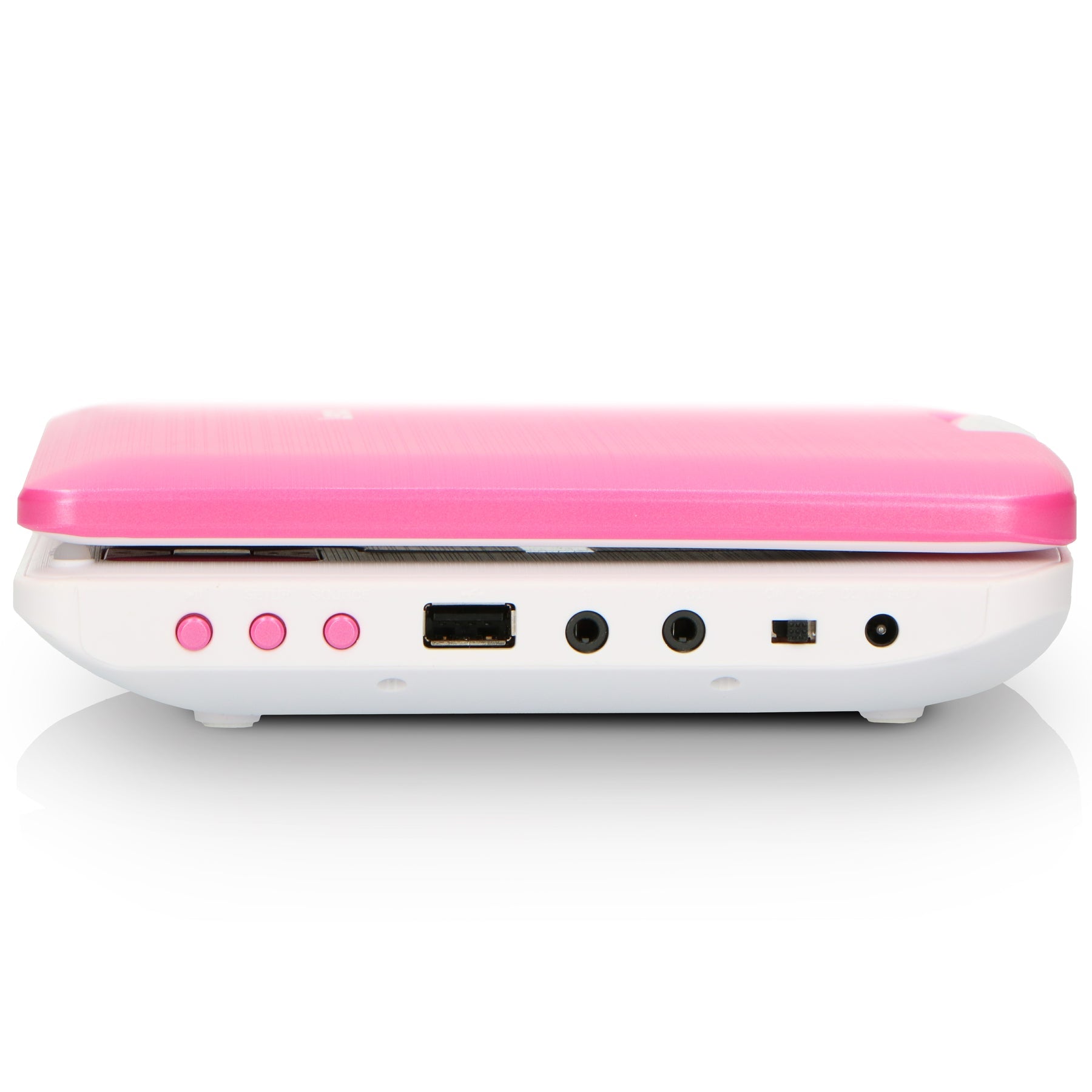 Lenco DVP-920 – 9" Tragbarer DVD-Player, USB, CD/MP3, 90 min Akku – Pink
