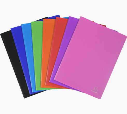 Exacompta Sichtbuch A4, 30 Hüllen, PP-Einband, assortiert – 12 Stück