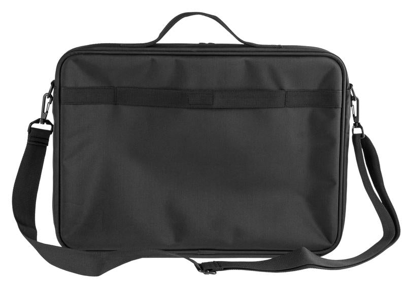 ONIT Clamshell Notebook-Tasche bis 15,6" – 600D rPET, mit Trolley-Band – Schwarz