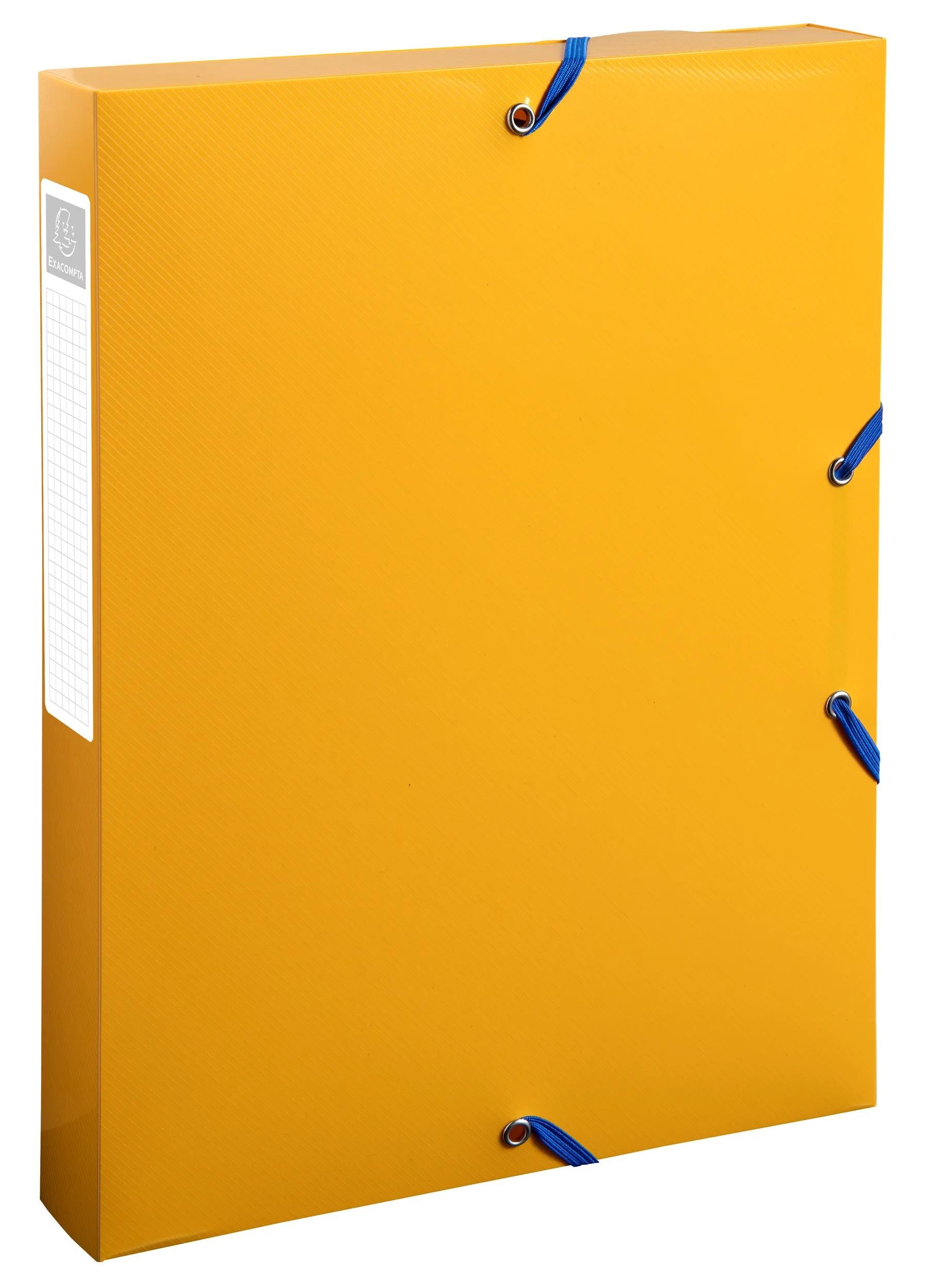 Exacompta BeeBlue Gummibandmappe A4 – Polypropylen (PP), mehrfarbig, bis 350 Blatt, 4 Stk.