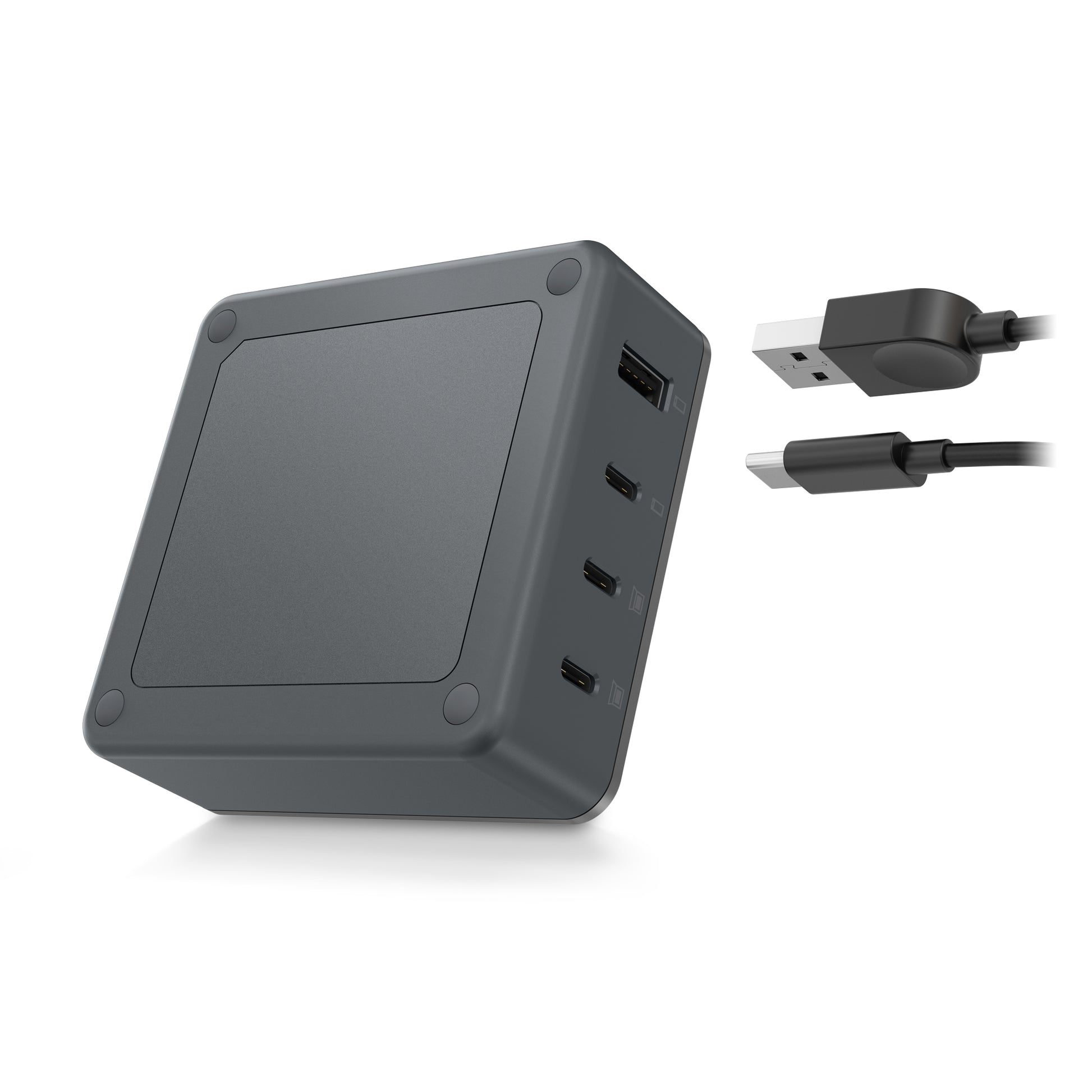 Lenovo G0A6130WEU USB-Desktop-Ladegerät 130 W – USB-C×3, USB-A×1 – 1,8 m Kabel, Schwarz – für Universalgeräte