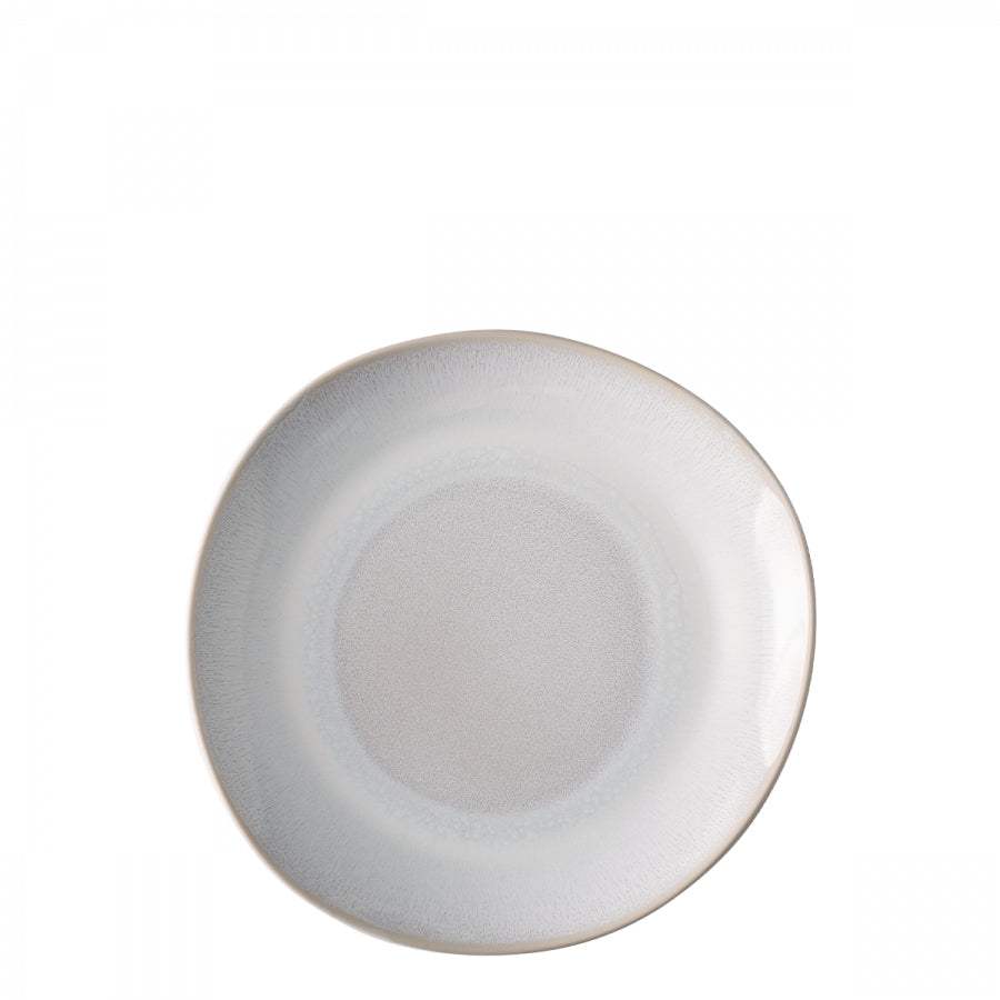 Sola Speise-Service – 12-teilig, Ø 25 cm (Speiseteller), Steingut, Hellgrau, spülmaschinenfest