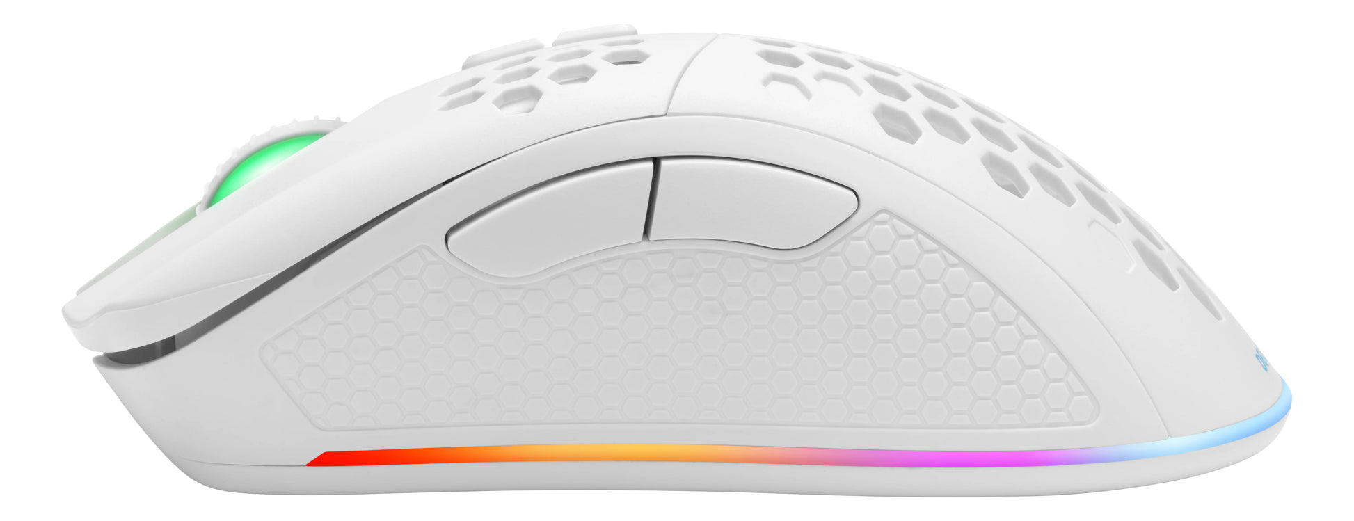 Deltaco Gaming WM80 – Gaming-Maus – Kabellos (Bluetooth/2,4 GHz), 6400 DPI, RGB-Beleuchtung, Rechtshänder, Weiss