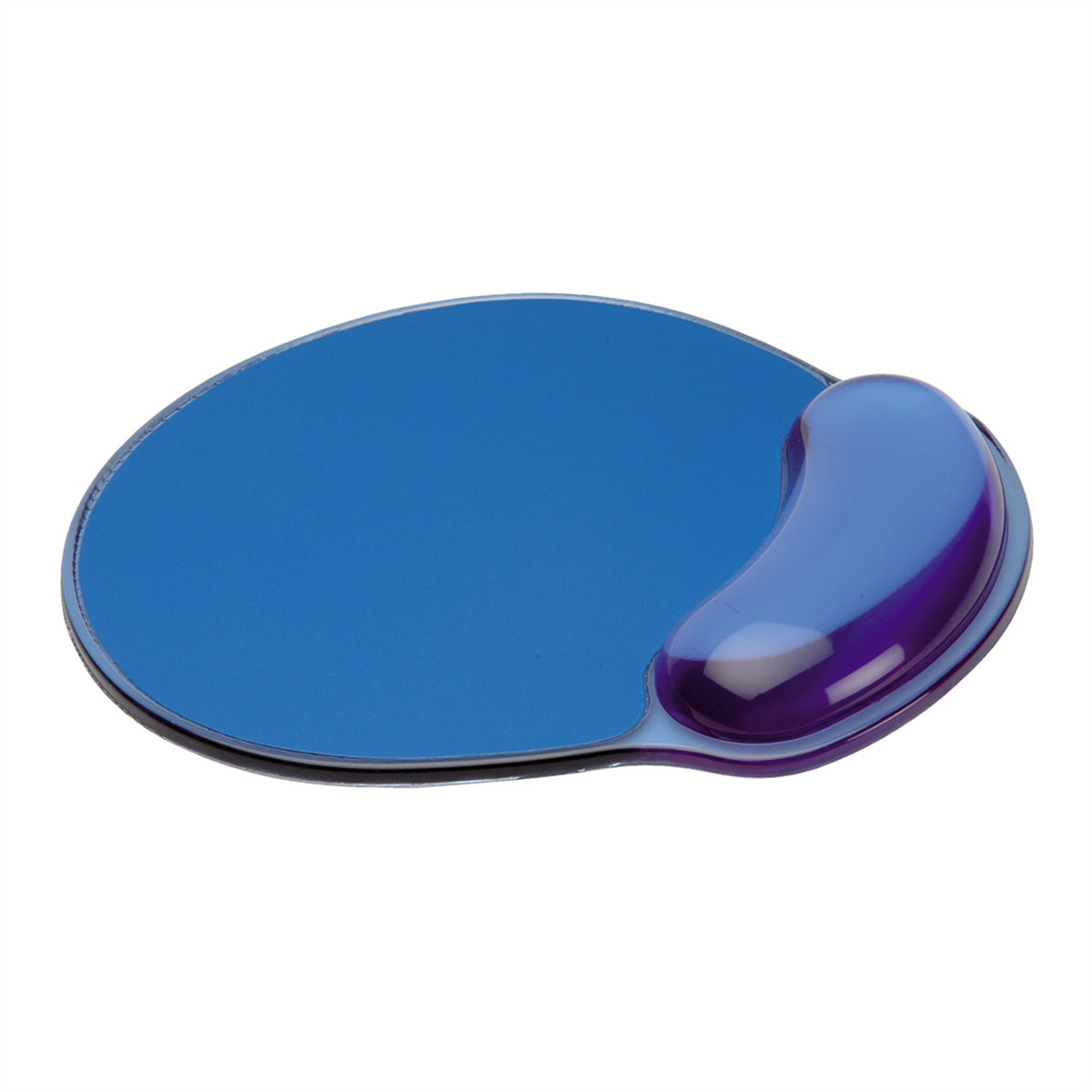 ROLINE Mauspad mit Handgelenkauflage – Polyurethan (PU) – Blau – 227 × 250 mm