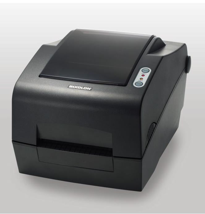 Bixolon SLP-TX400 – Etikettendrucker, Thermotransfer, für Etiketten bis 116 mm, 203 dpi, USB, RS-232