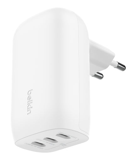 Belkin BOOST CHARGE 67 W LADEGERÄT MIT 3 USB-C-PORTS PPS-TECHNOLOGIE WEISS