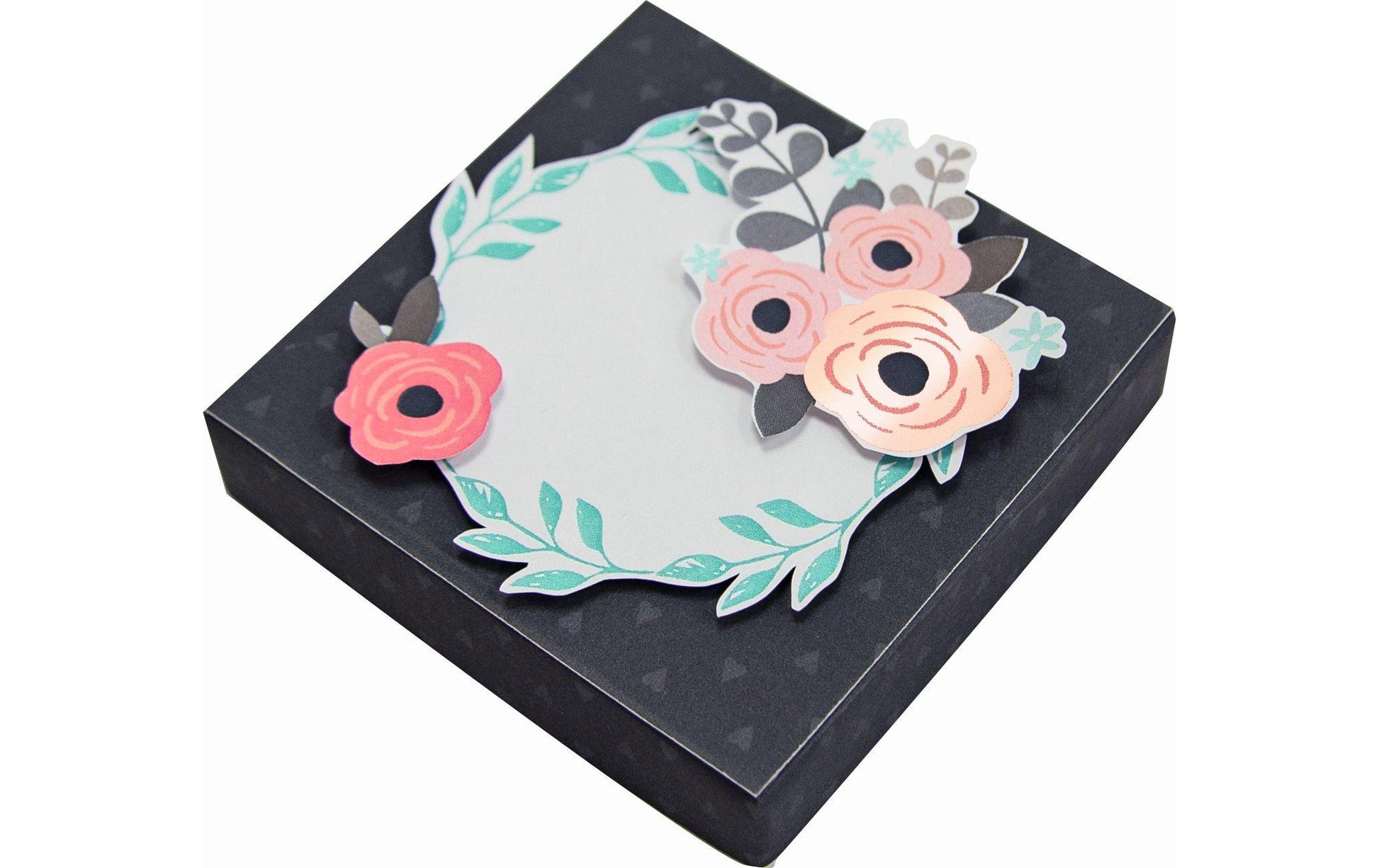 Folia Geschenkbox – Romantik – Bastelset – zum Basteln – 75 × 75 × 75 mm