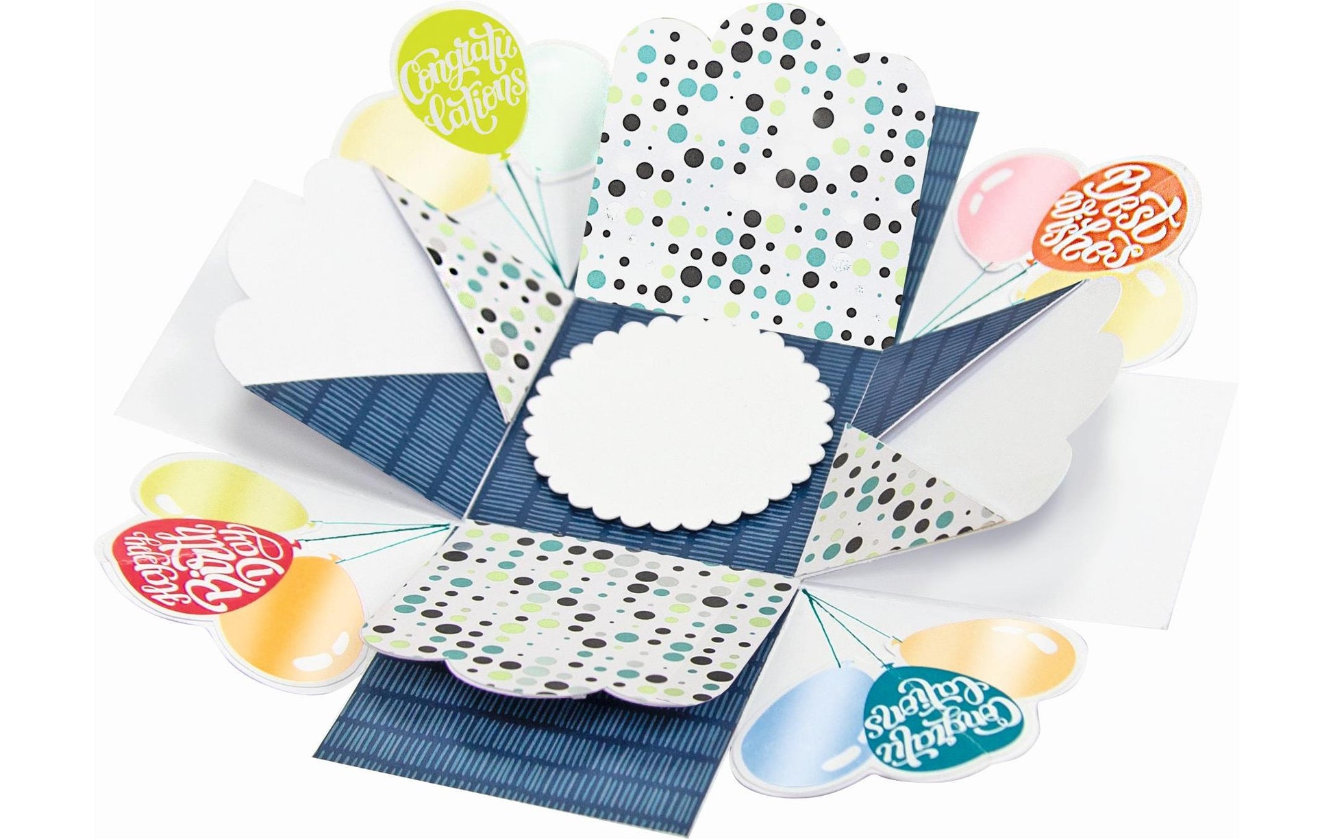 Folia Geschenkbox – Party – Bastelset – zum Basteln – 75 × 75 × 75 mm