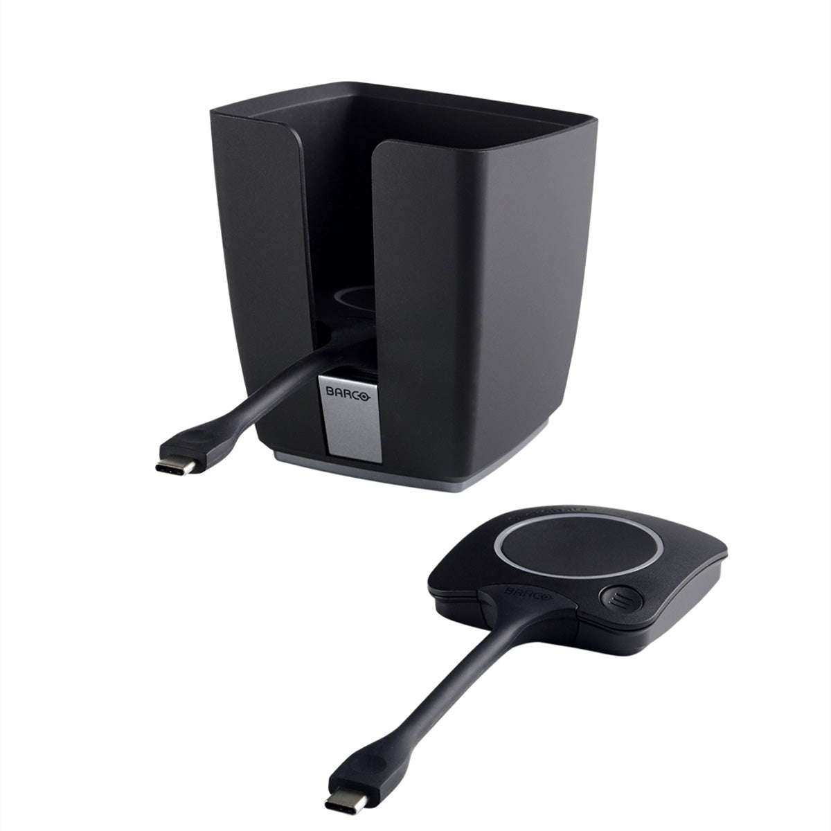 Barco ClickShare Tray Pack (für CX-Serie) – Drahtloses Präsentationssystem – 2× Button, USB-C, Schwarz
