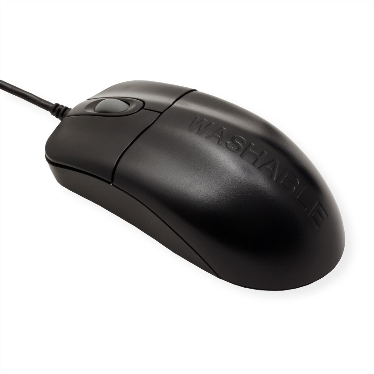SEAL SHIELD Silver Storm – Hygiene-/Medizin-Maus – Kabelgebunden (USB‑A), IP68, antimikrobiell, Schwarz