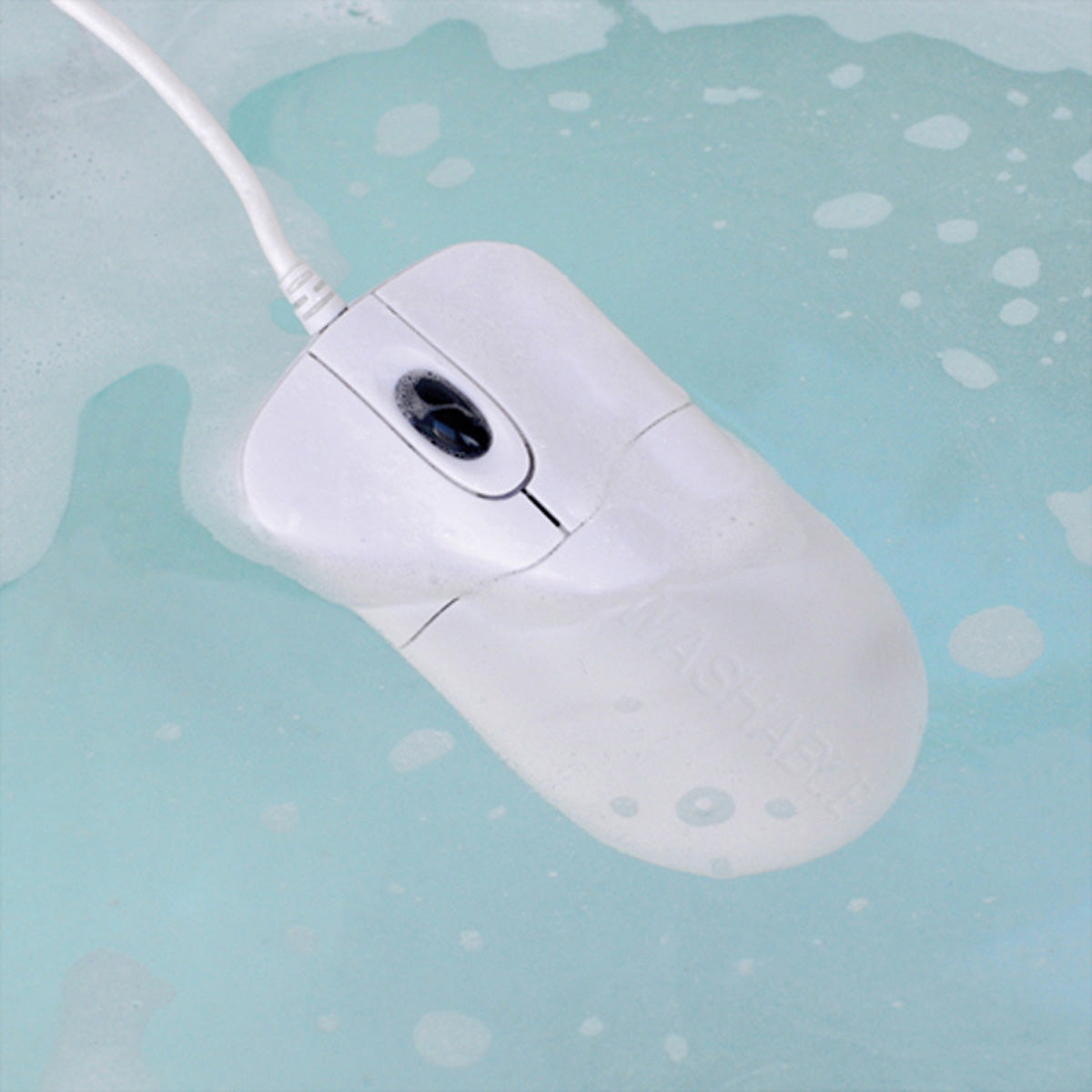 Seal Shield Silver Storm – Hygiene-/Medizin-Maus – Kabelgebunden (USB‑A), IP68, Weiss