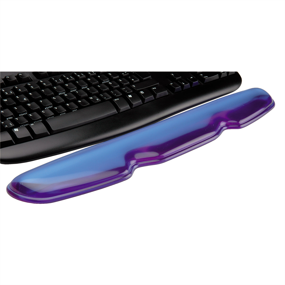 ROLINE Handgelenkauflage für Tastatur – Blau – 455 × 80 mm