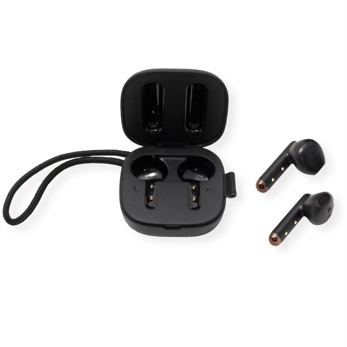 Biond BIO-TWS-90 TWS In-Ear – mit Ladecase, Schwarz