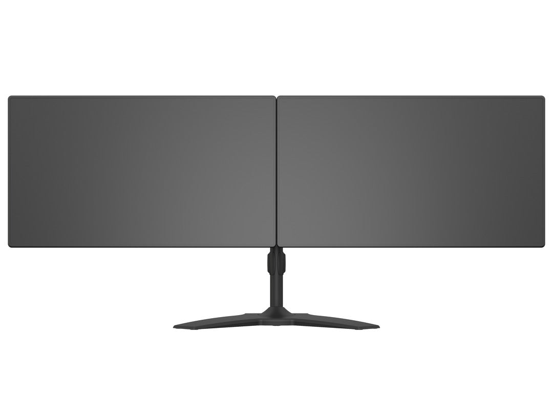Multibrackets 7419 – Tischhalterung, Dual, Standfuss, bis 32", VESA 75 × 75/100 × 100 mm, 30 kg, drehbar, schwarz
