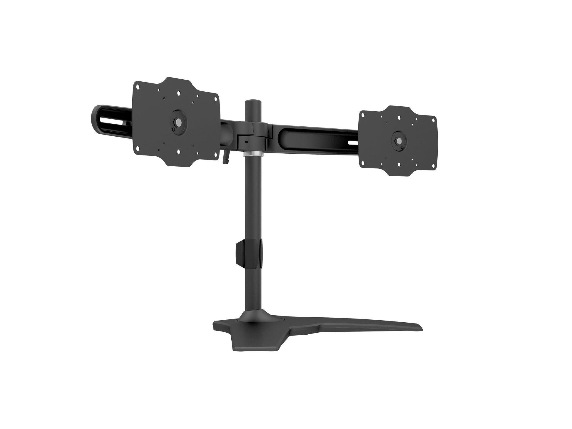 Multibrackets 7419 – Tischhalterung, Dual, Standfuss, bis 32", VESA 75 × 75/100 × 100 mm, 30 kg, drehbar, schwarz