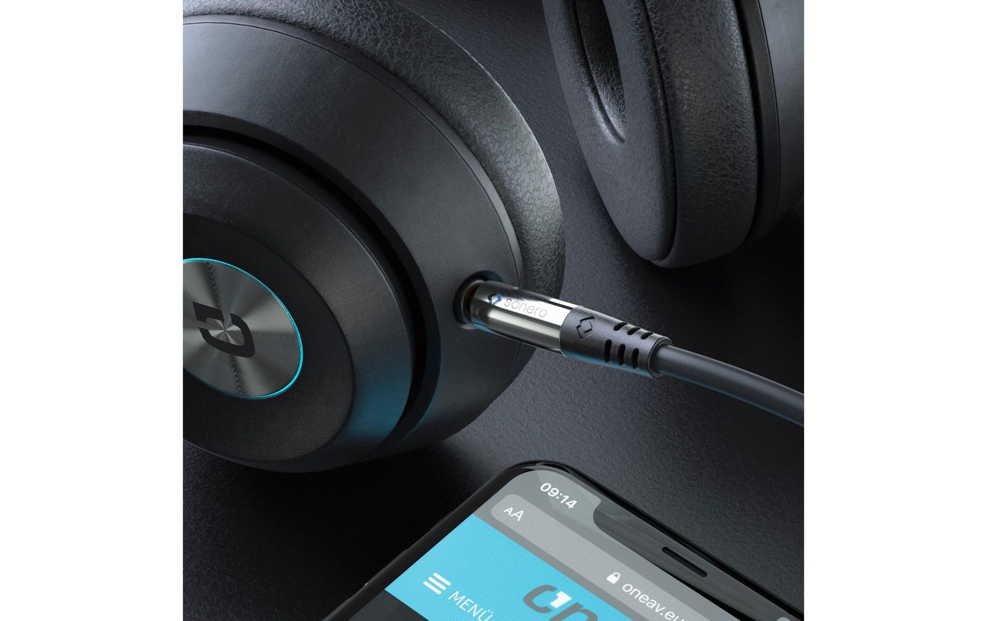 Sonero 3,5 mm Klinkenkabel – Stecker zu Stecker – 10 m, vergoldete Stecker