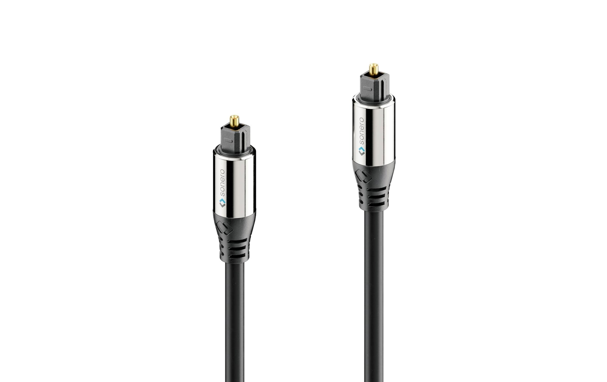 Sonero Toslink-Kabel (optisch) – Toslink Stecker–Stecker – 1 m, vergoldete Stecker